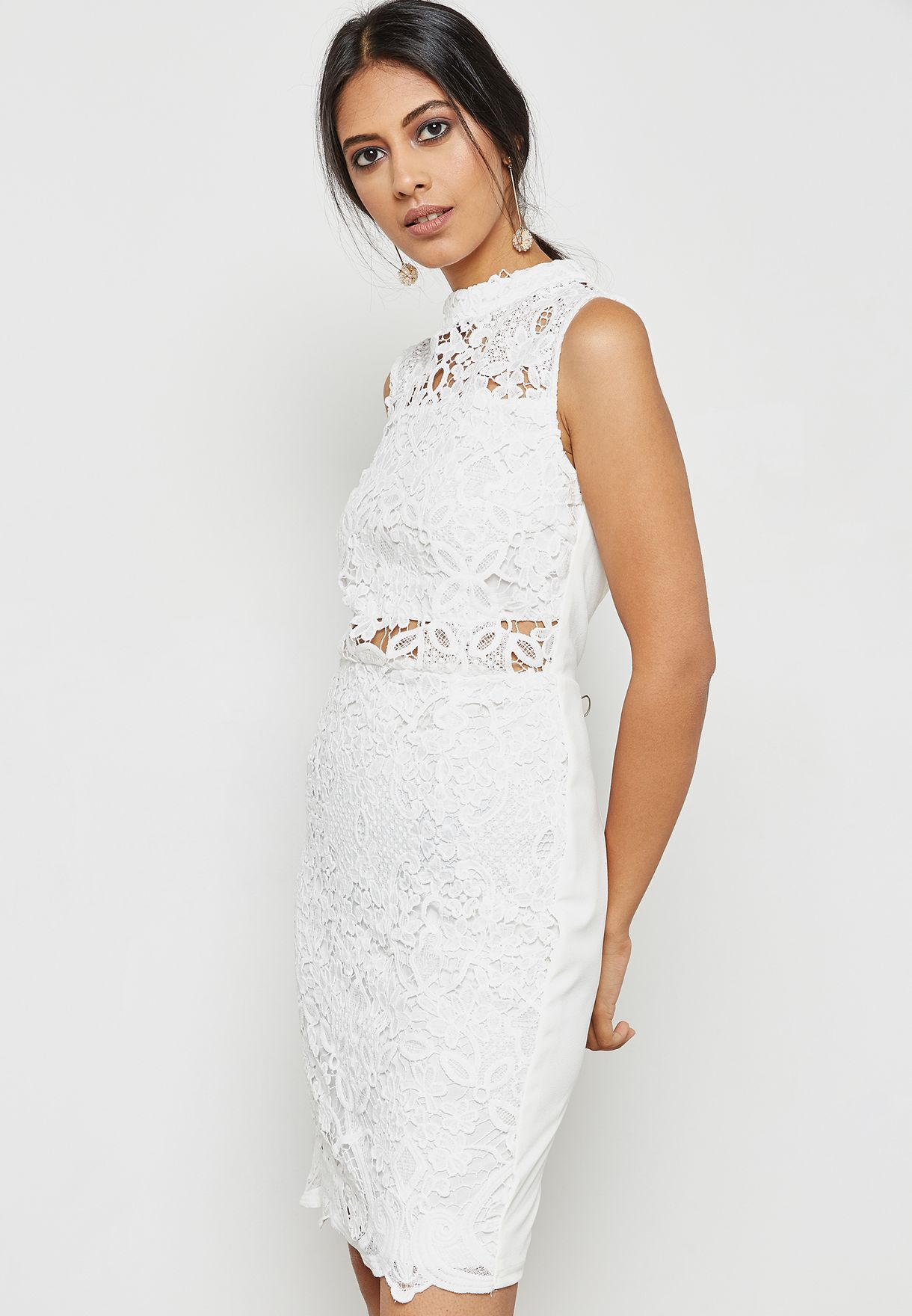 quiz white lace dress