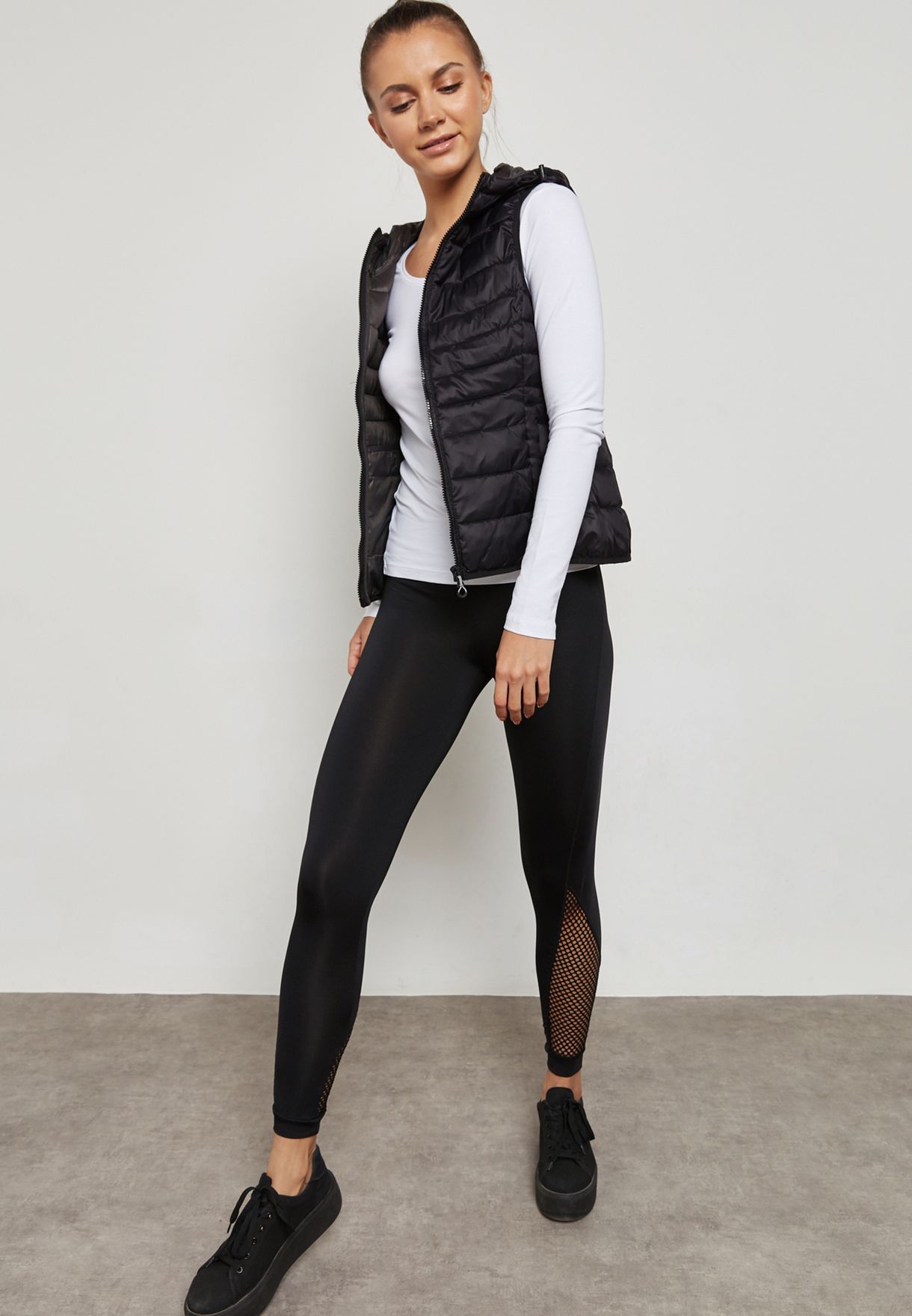 Buy Only black Gilet Hooded Jacket for Women in MENA, Worldwide