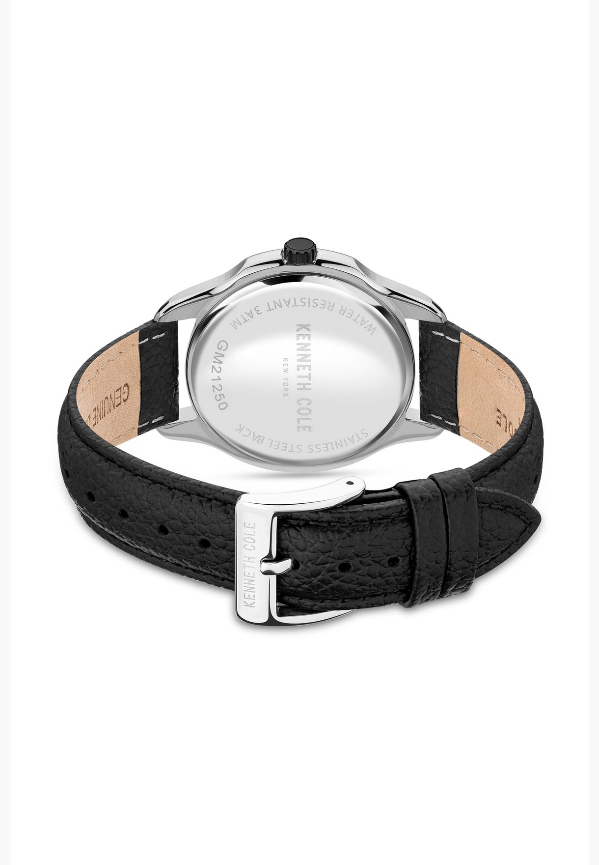 CLASSIC GENTS BLACK LEATHER STRAP