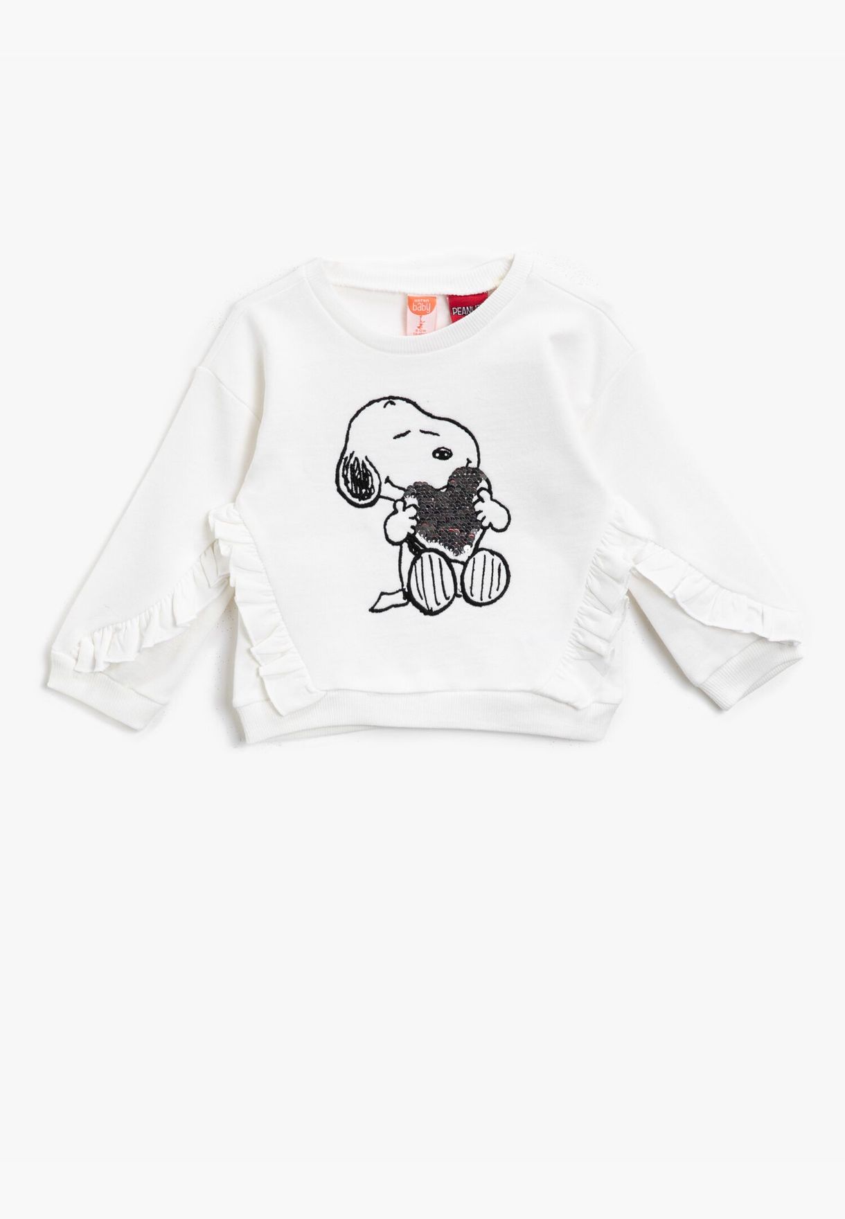 Cotton Snoopy Licensed Printed Crew Neck Sweatshirt