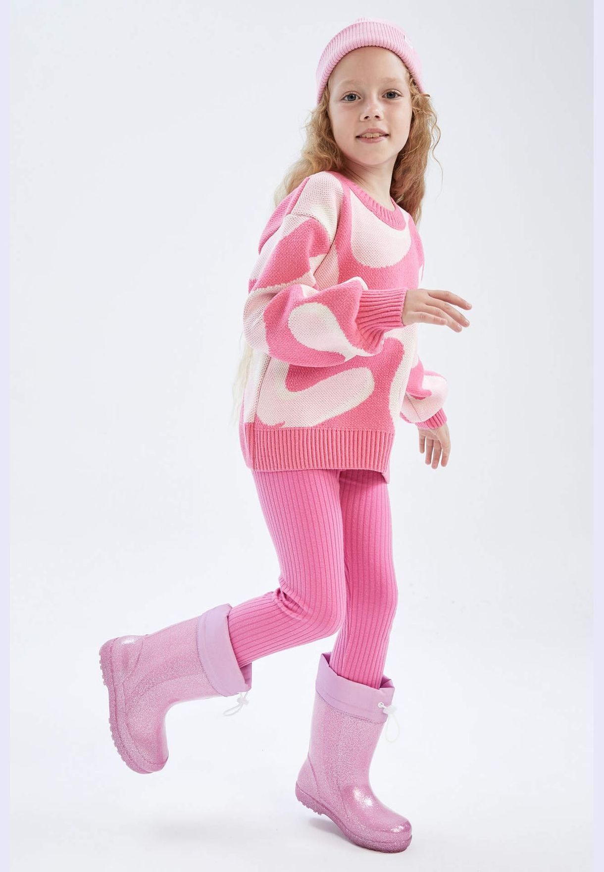 Girl Crew Neck Long Sleeve Tricot Pullover
