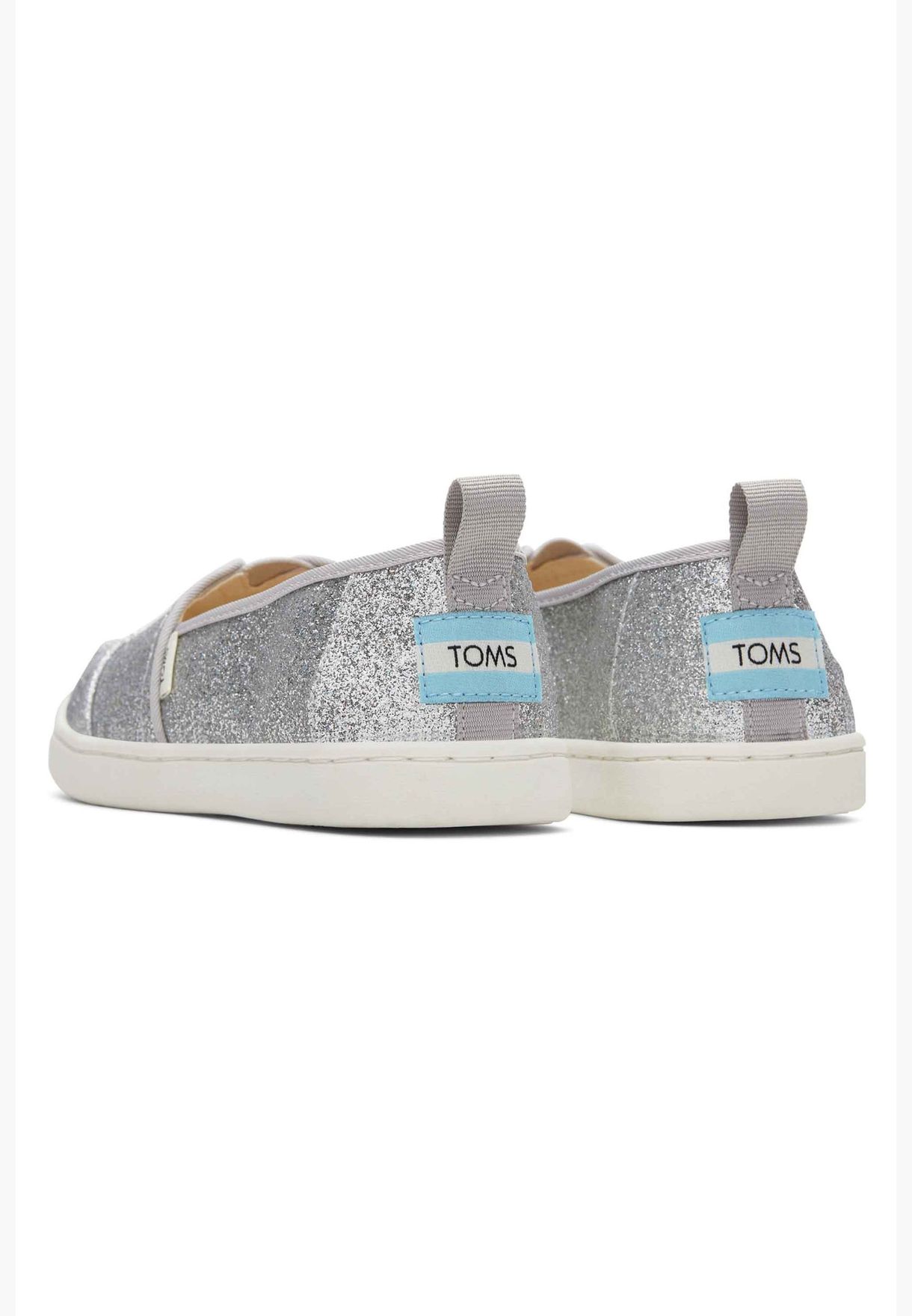 Toms Girl's Alpargata Shoes, 10017760, Silver, 36 EU