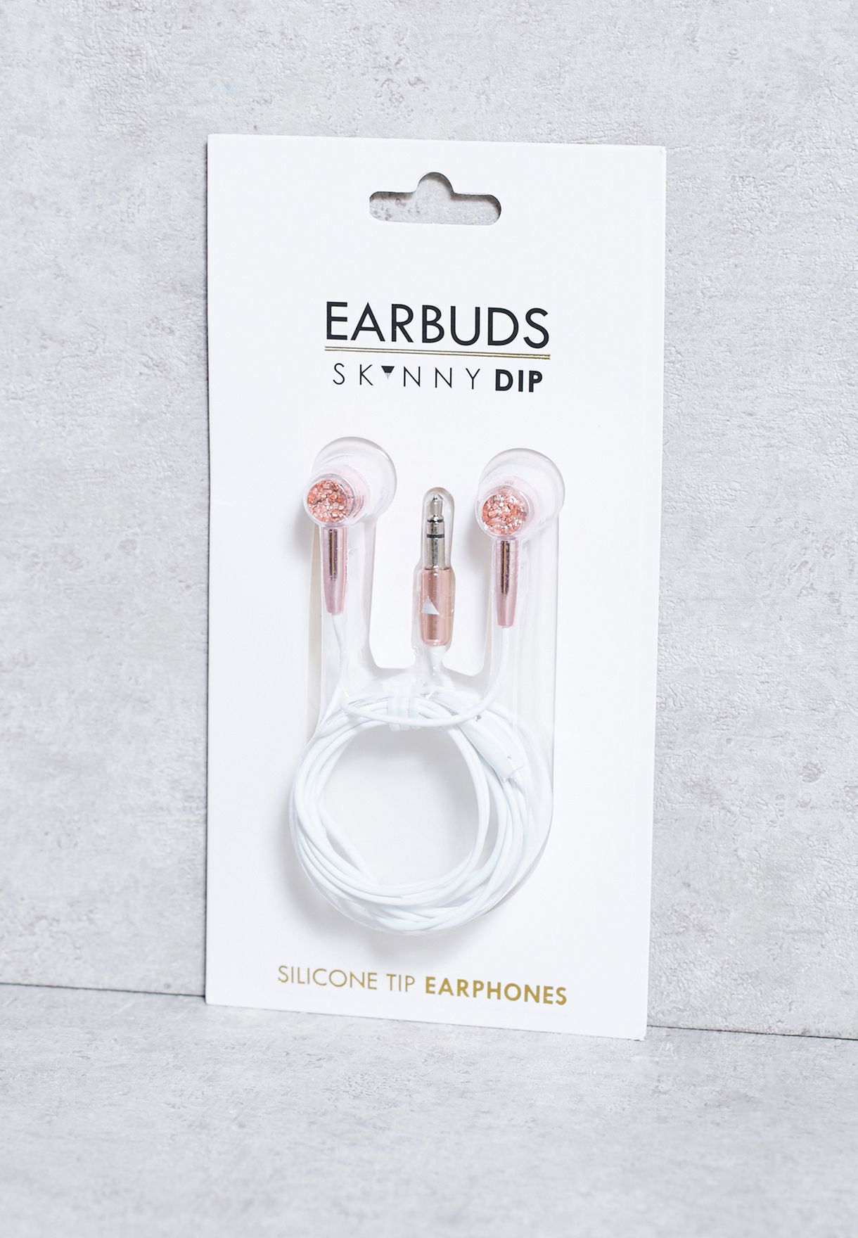 skinny dip white earbuds