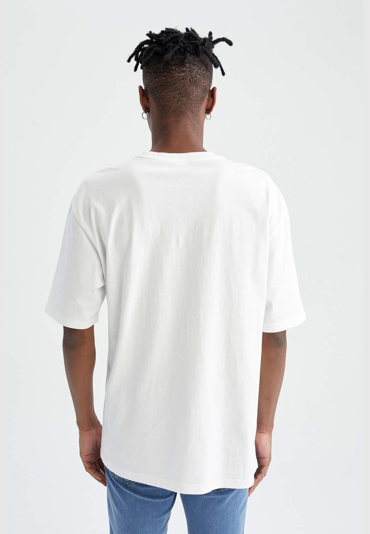 Oversized Short Sleeve New York Print T-Shirt