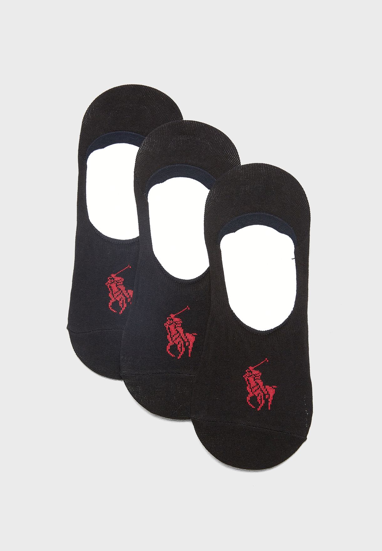 Buy Polo Ralph Lauren black 3 Pack Liner Socks for Men in Riyadh, Jeddah