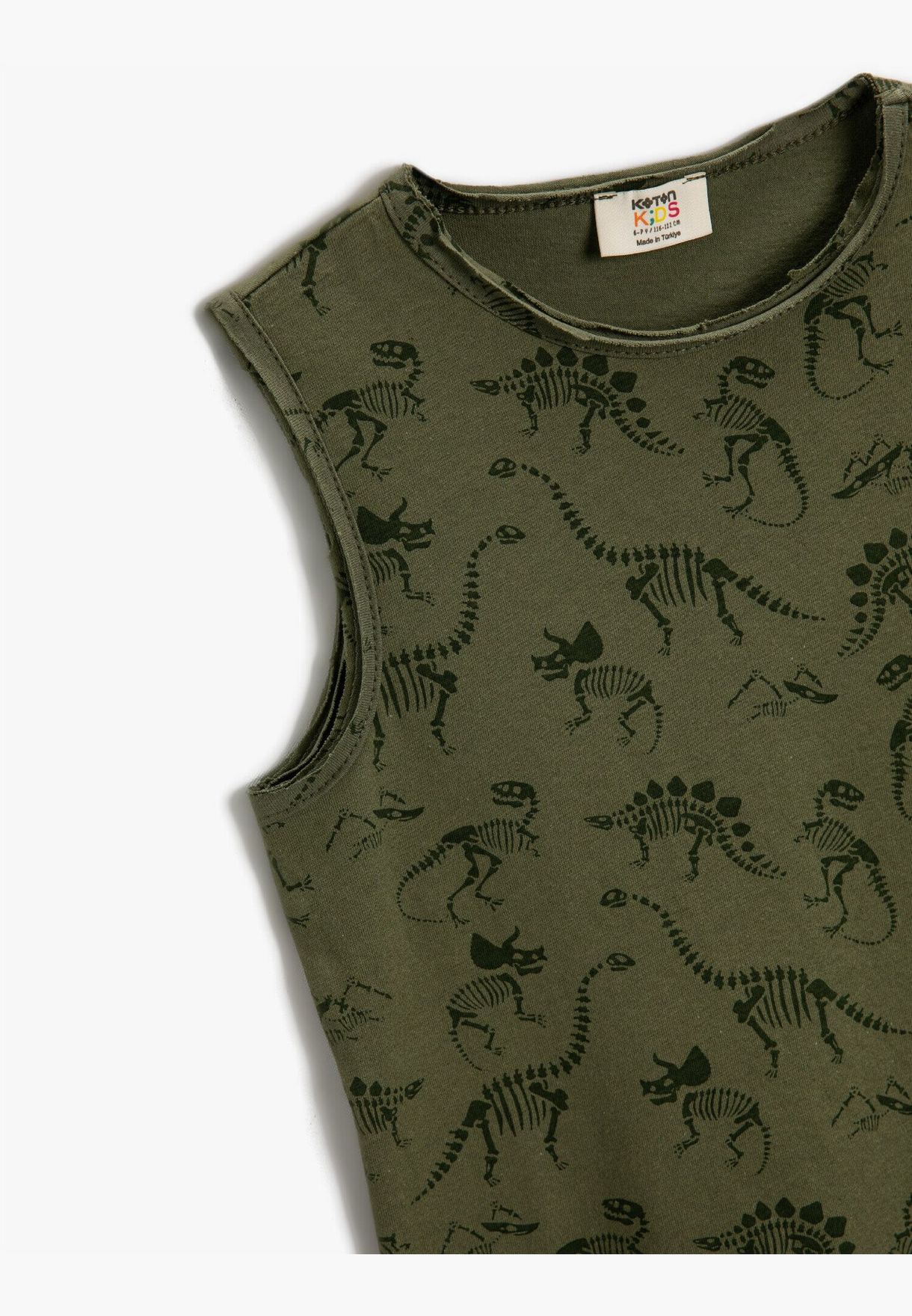 Dinosaur Printed Tanktop Cotton