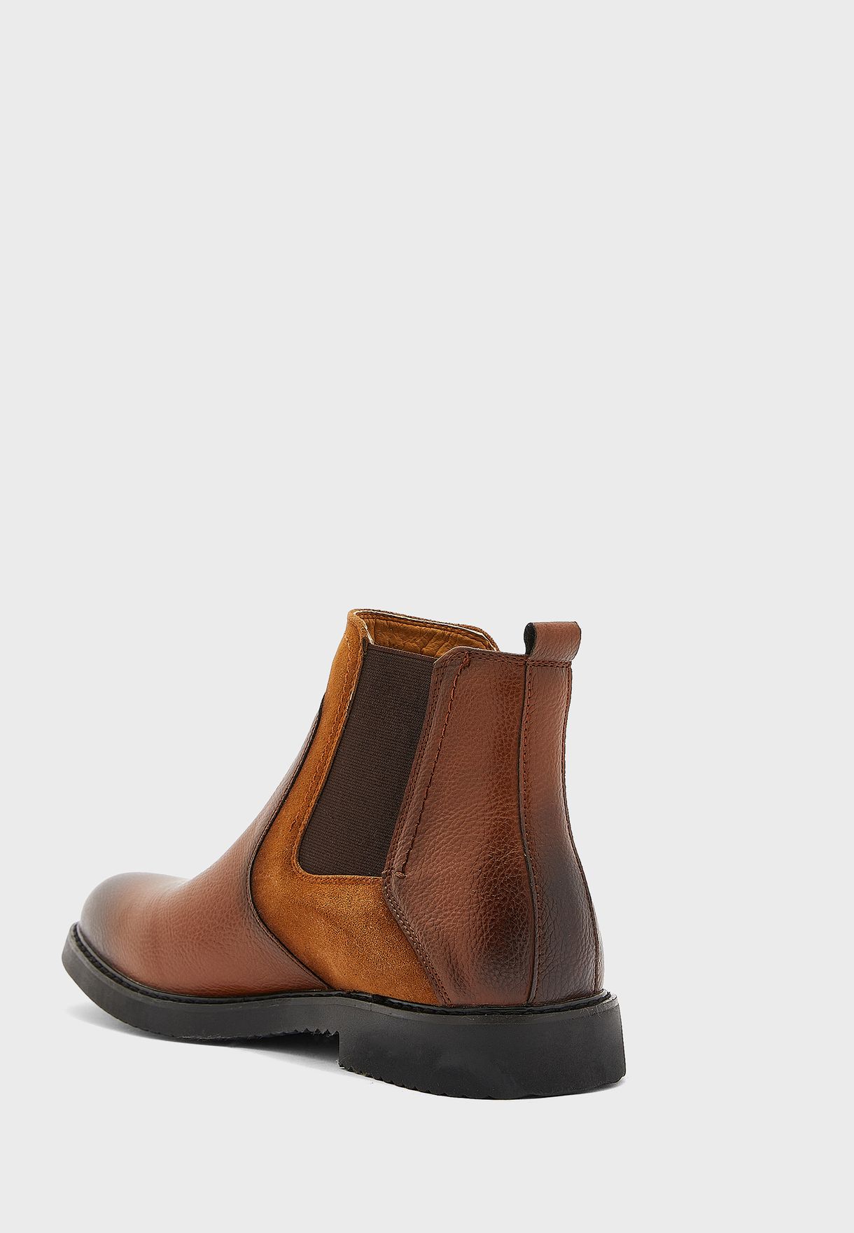 silas leather chelsea boots