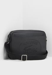 lacoste square crossover bag black