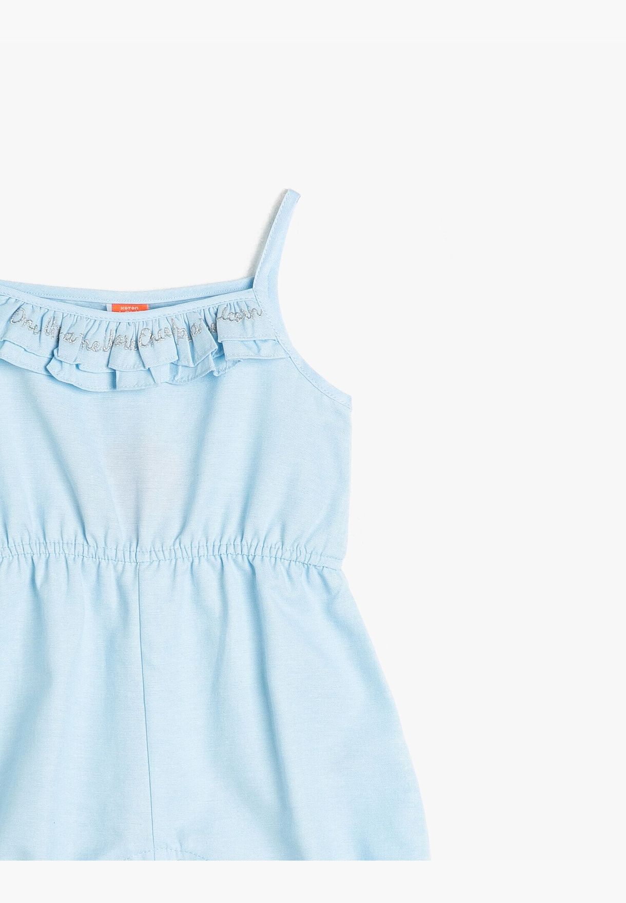 Frill Detailed Overalls