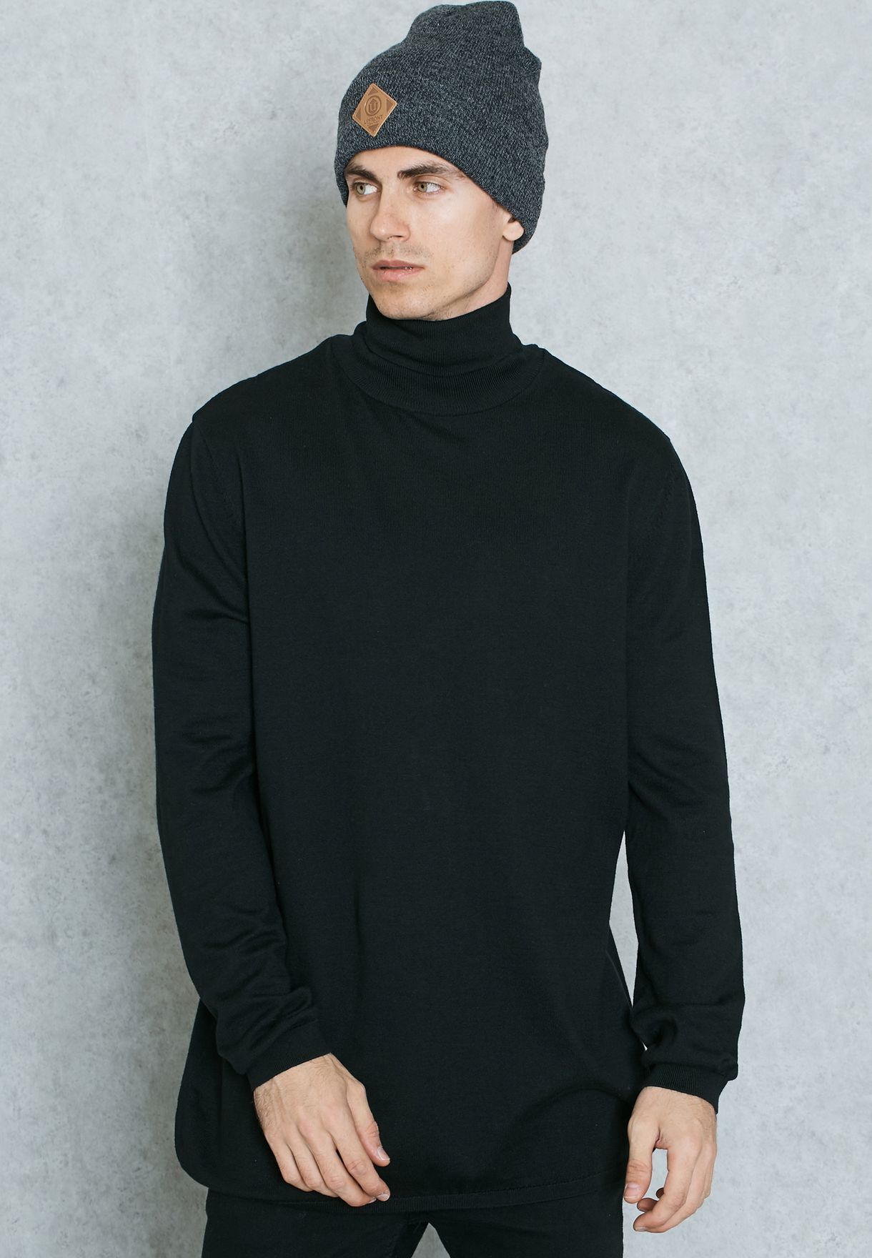 high neck mens top