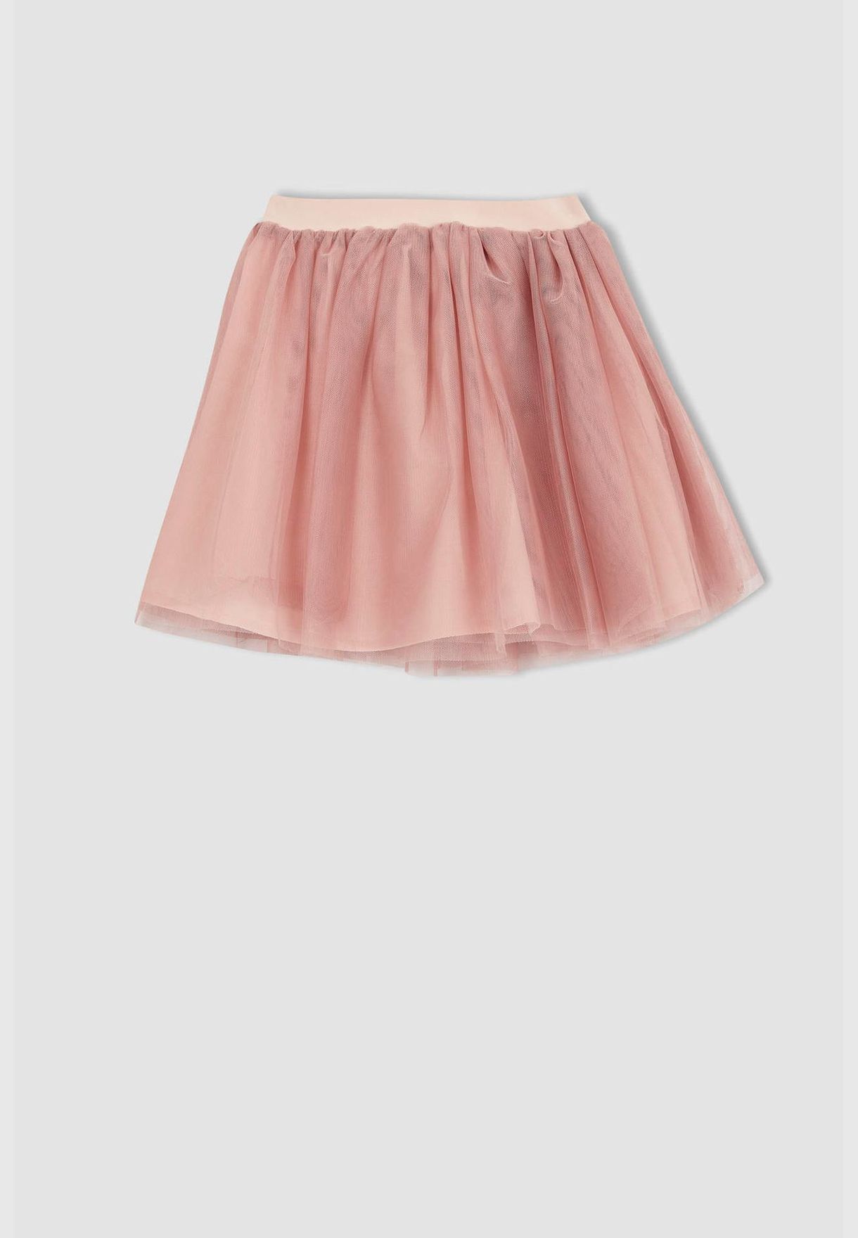 Girl Regular Fit Short Sleeve Crop Top & Tulle Skirt Set