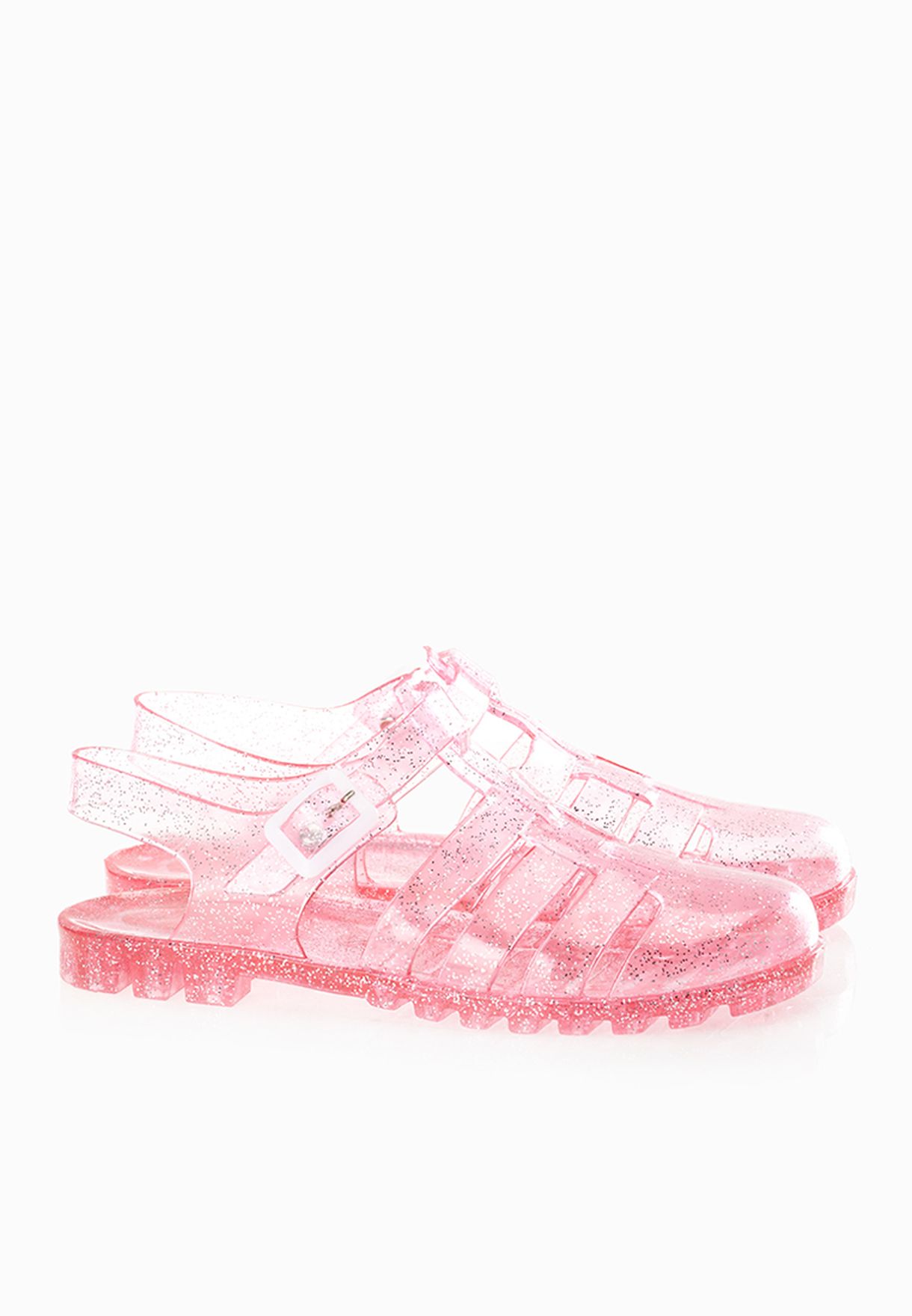 caged jelly shoes