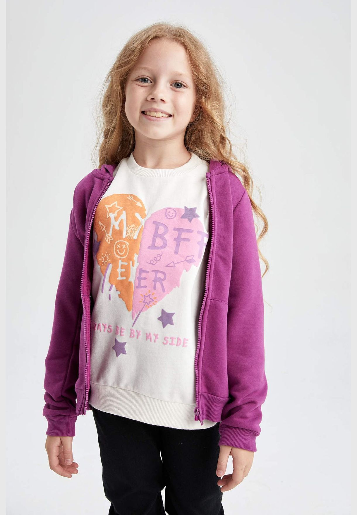 Girl Regular Fit Hooded Long Sleeve Knitted Cardigan
