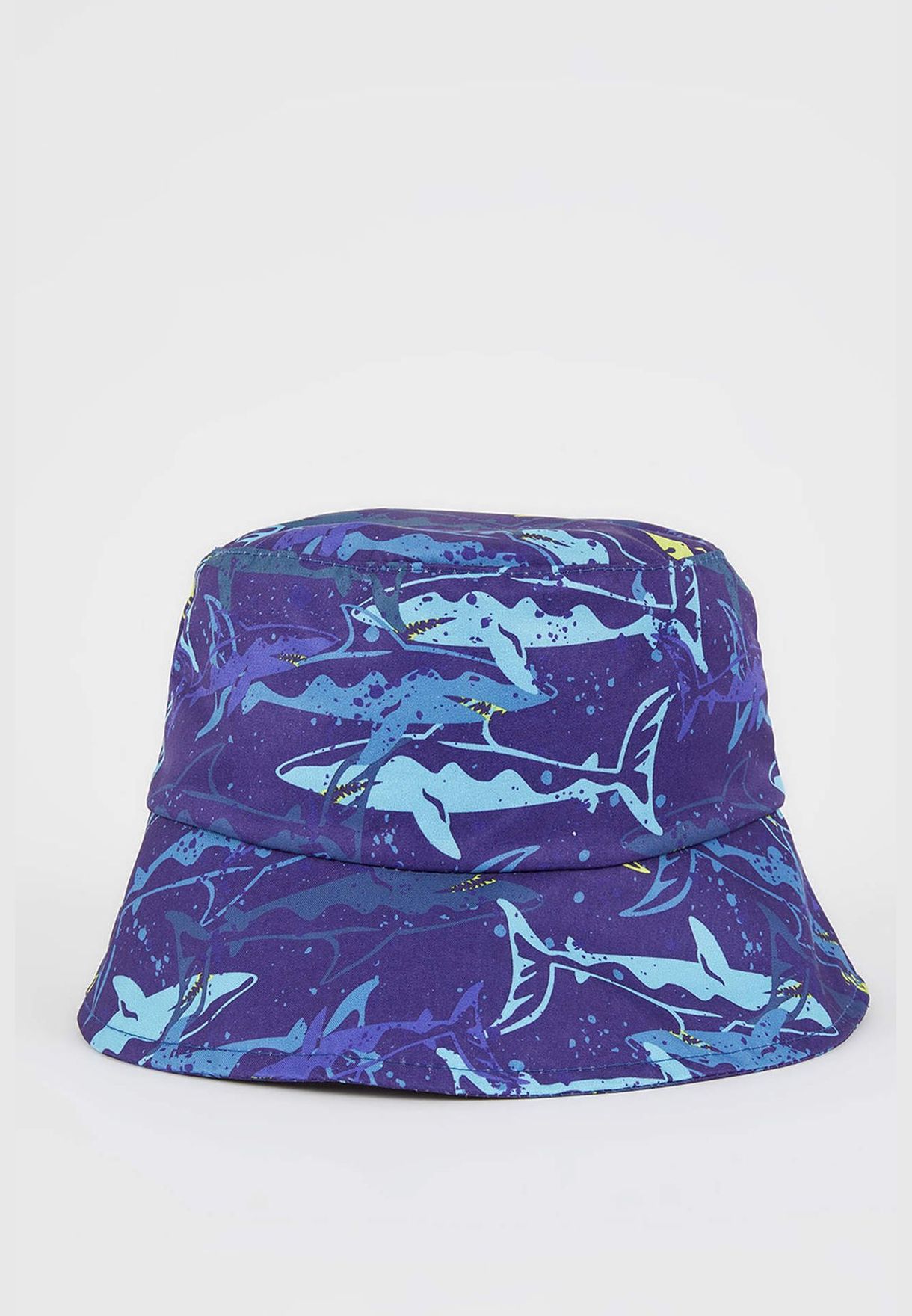 Shark Print Bucket Hat