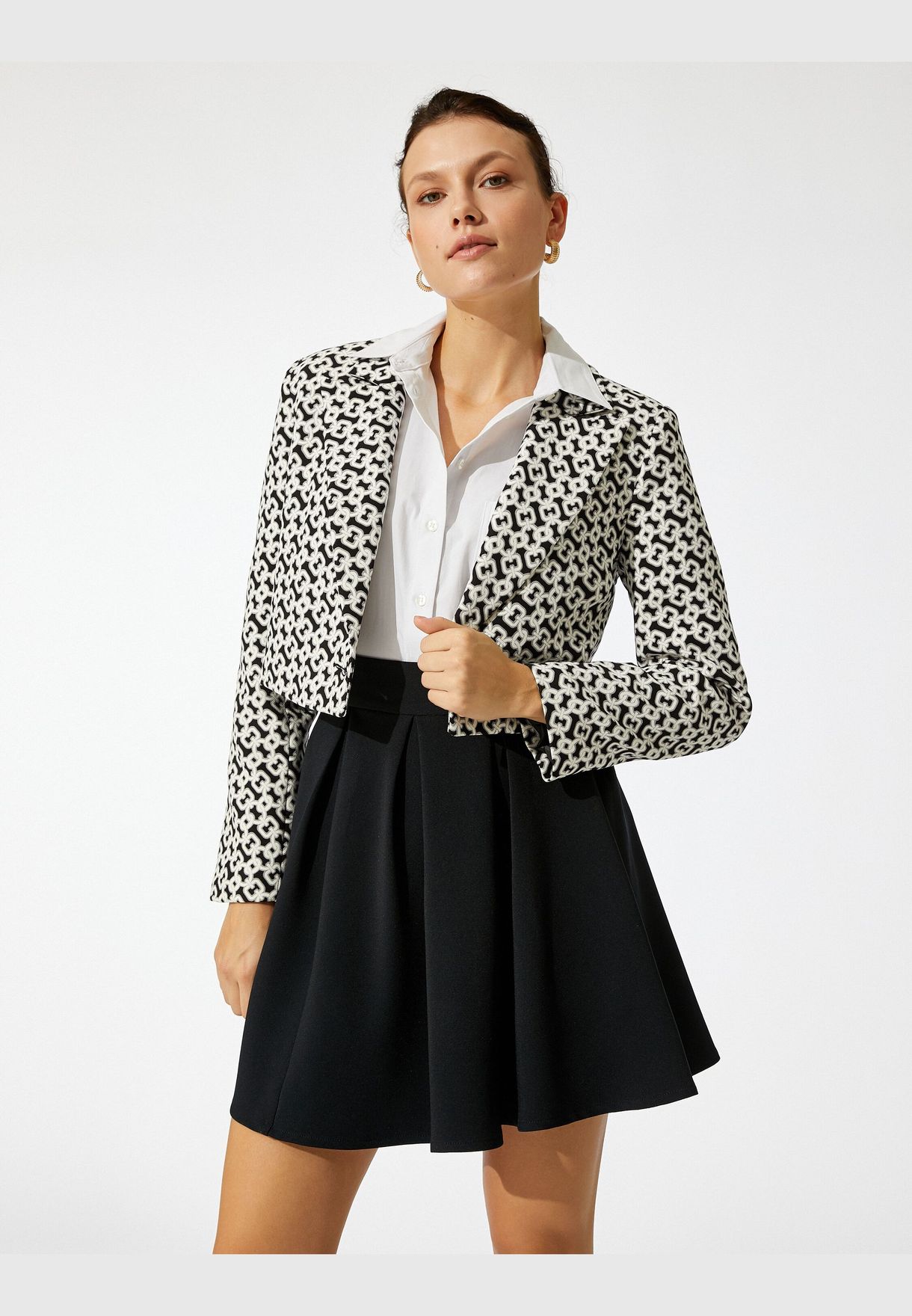 Wrapped Crop Blazer Jacket