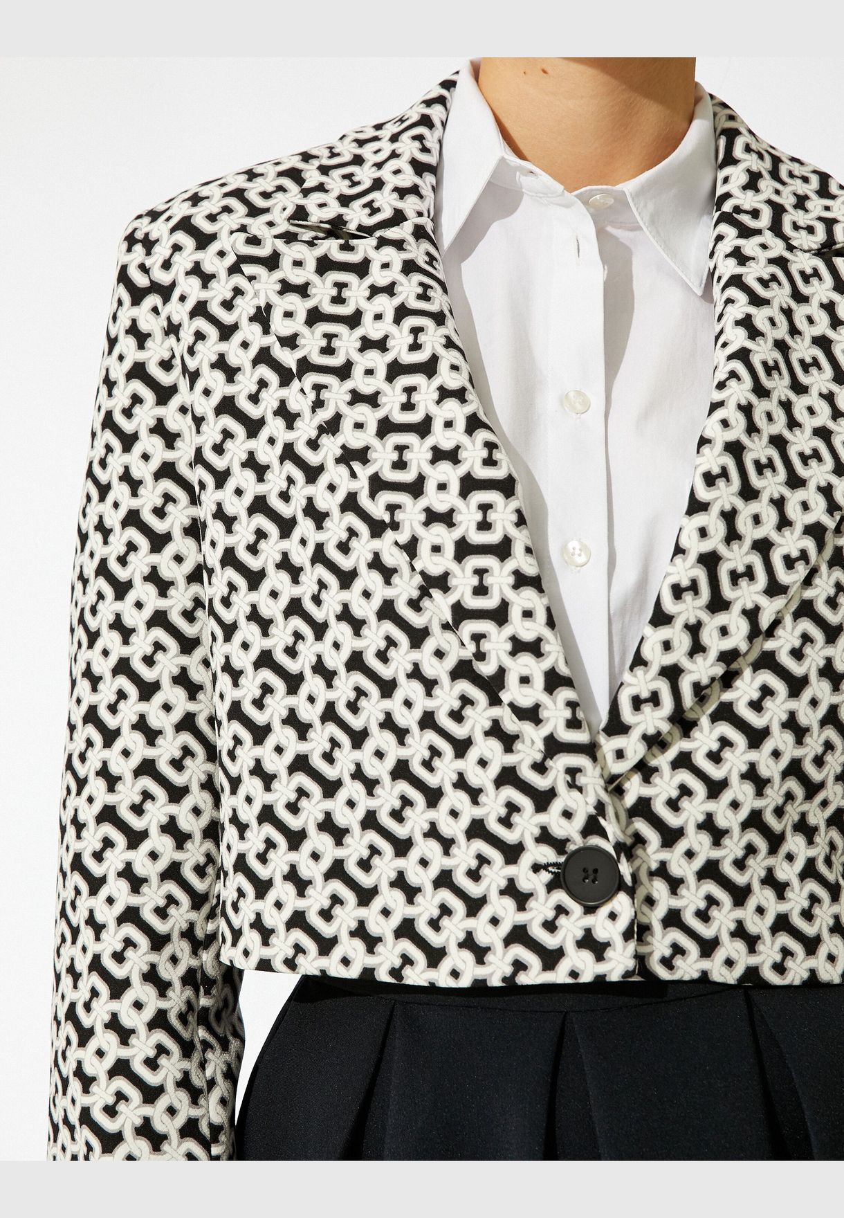 Wrapped Crop Blazer Jacket