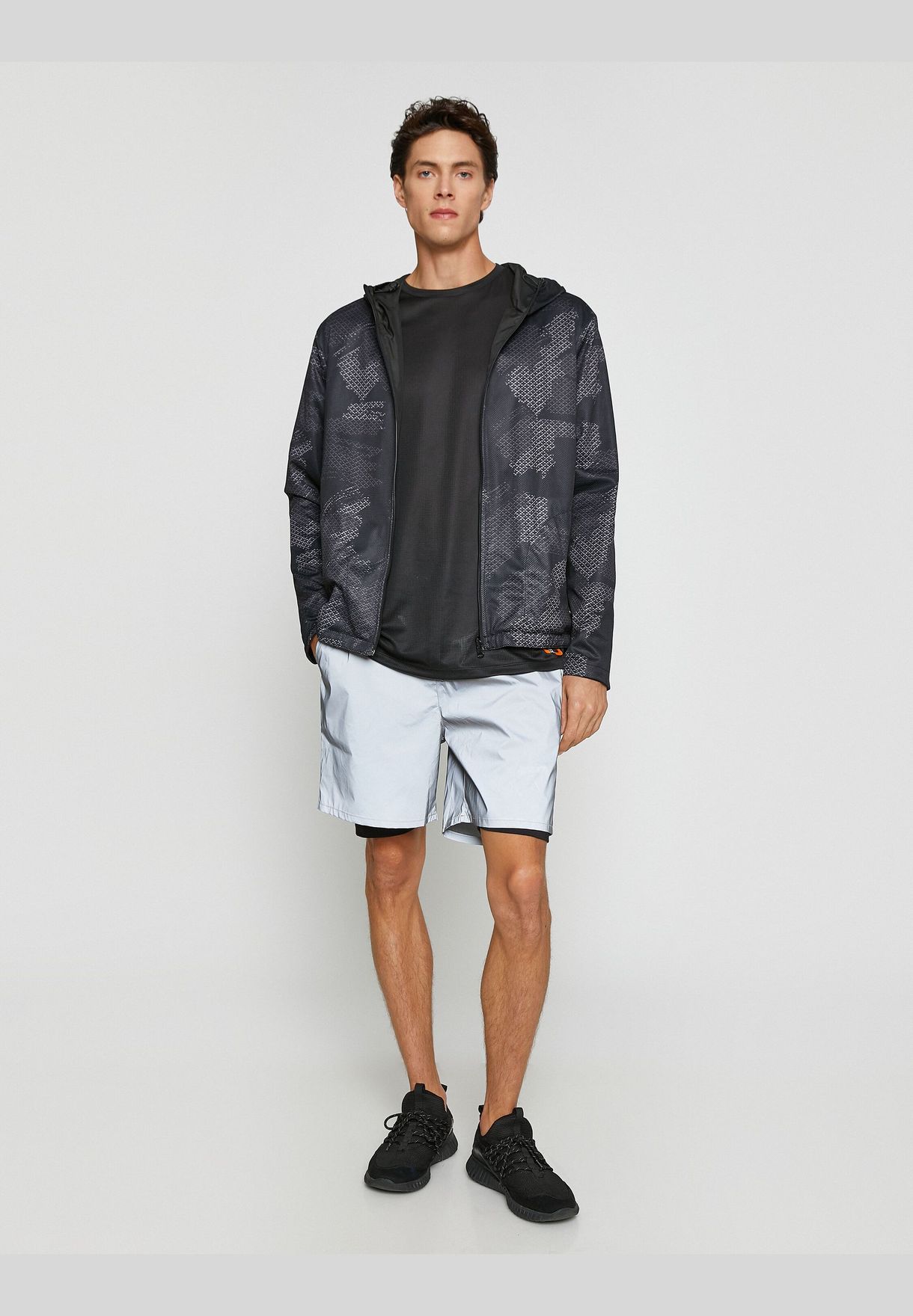 Shiny Sport Shorts Drawstring