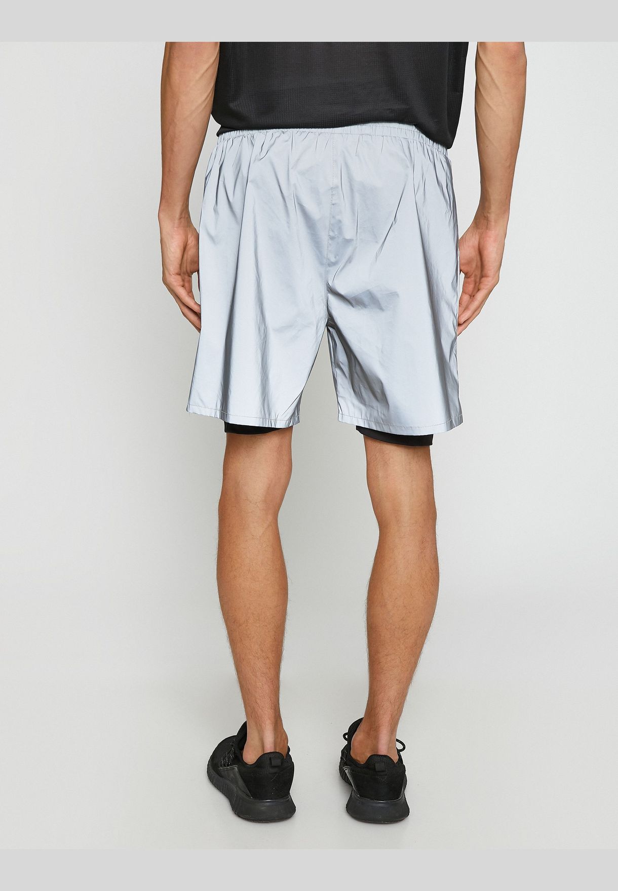 Shiny Sport Shorts Drawstring
