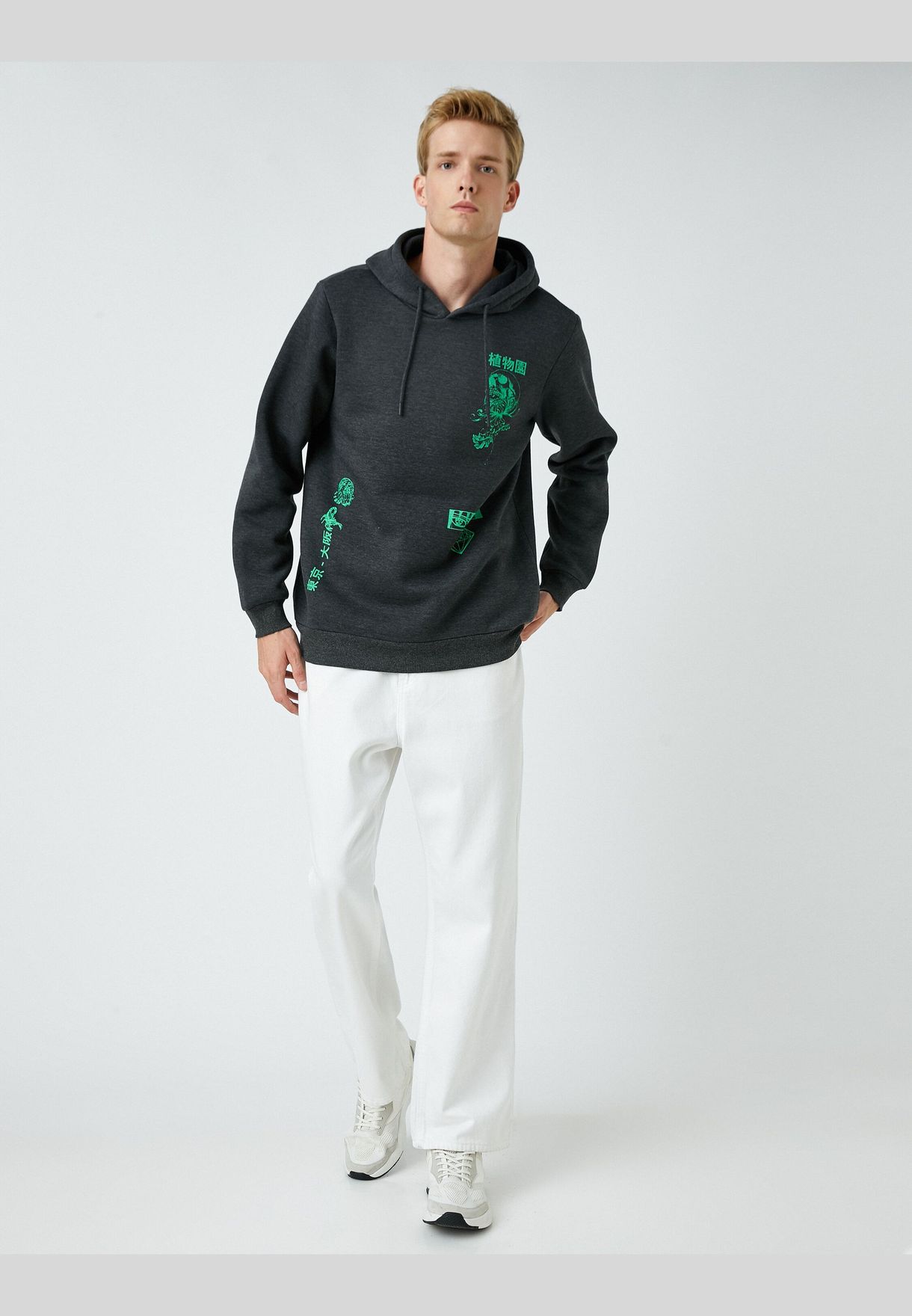 Far East Printed Hoodie