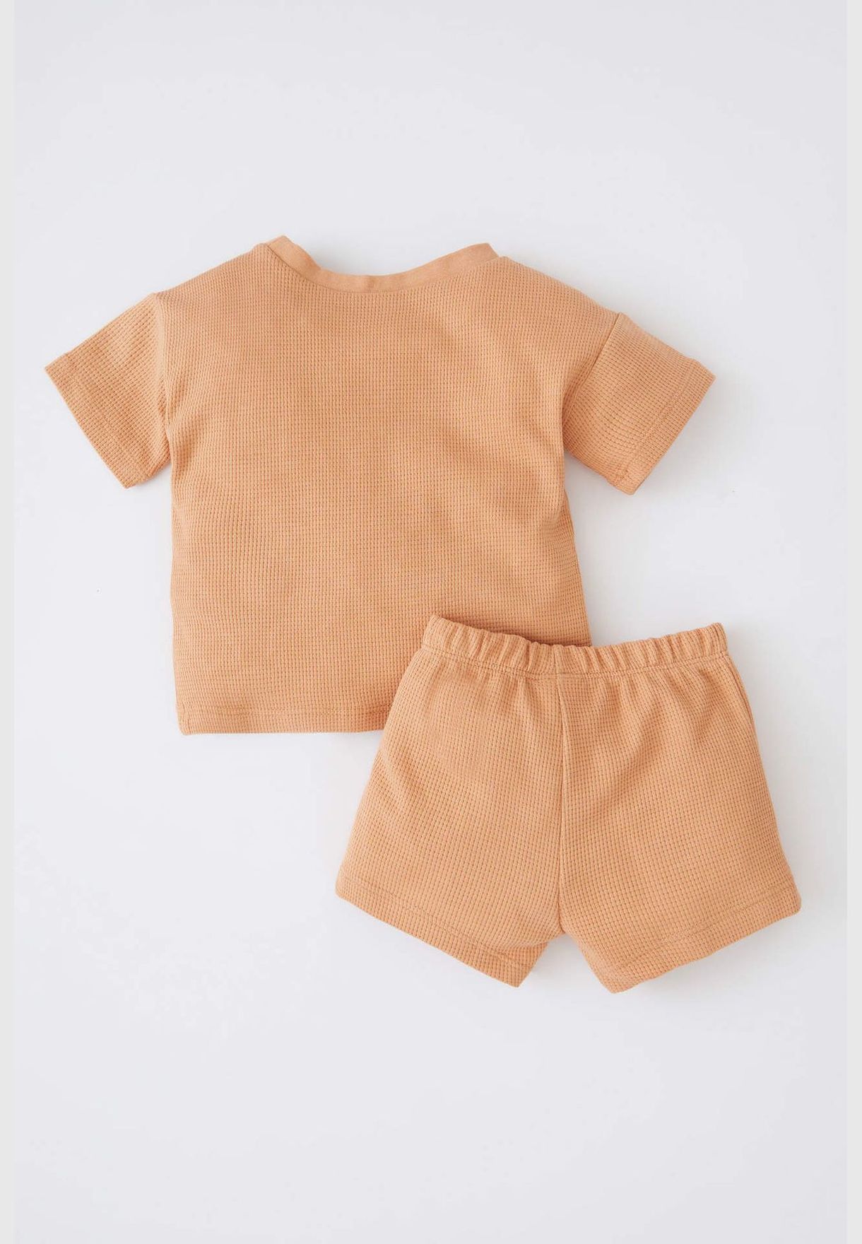2 Pack BabyBoy Regular Fit Bike Neck Short Sleeve Knitted Set