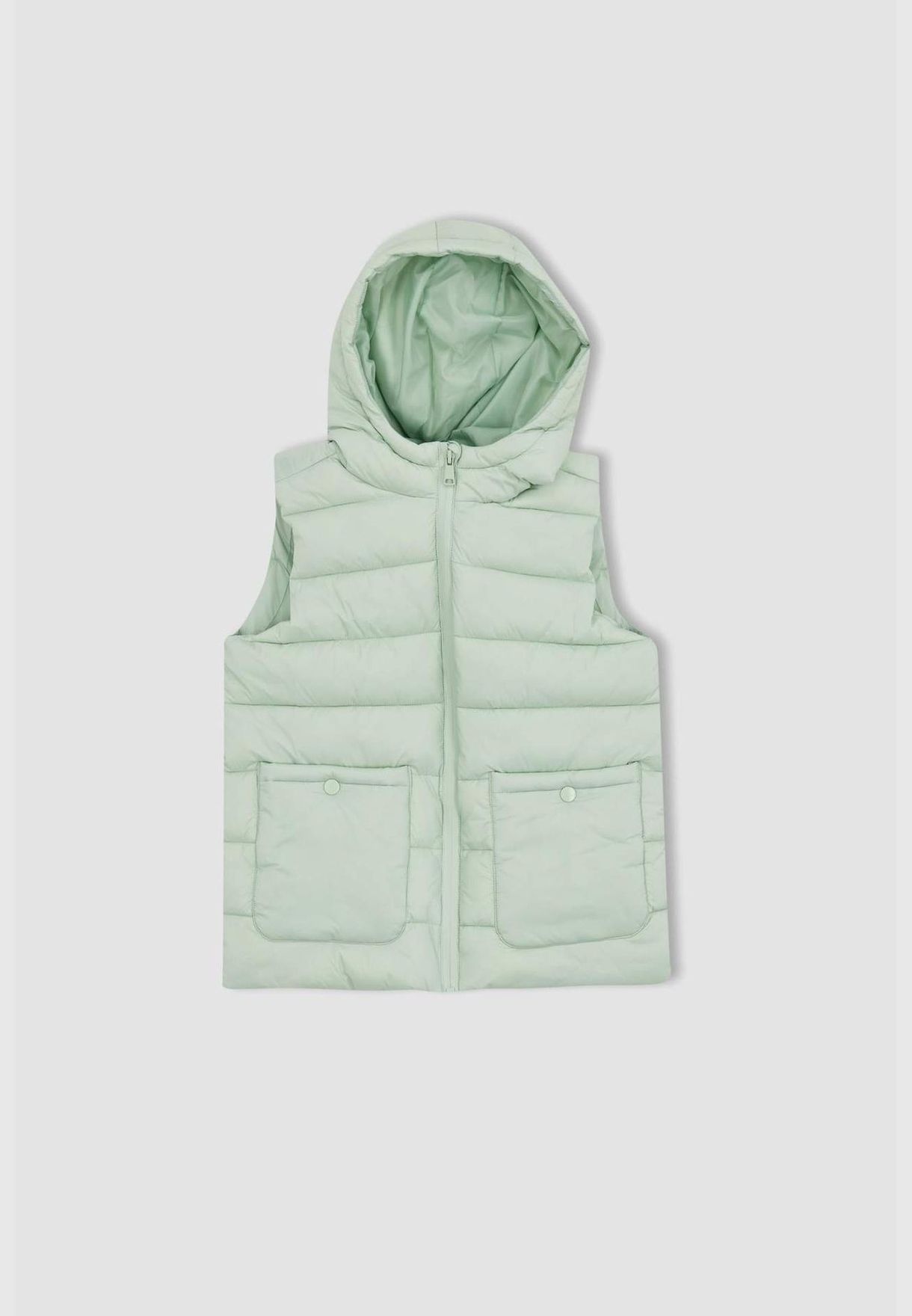 Girl Hooded Outer Wear Vest