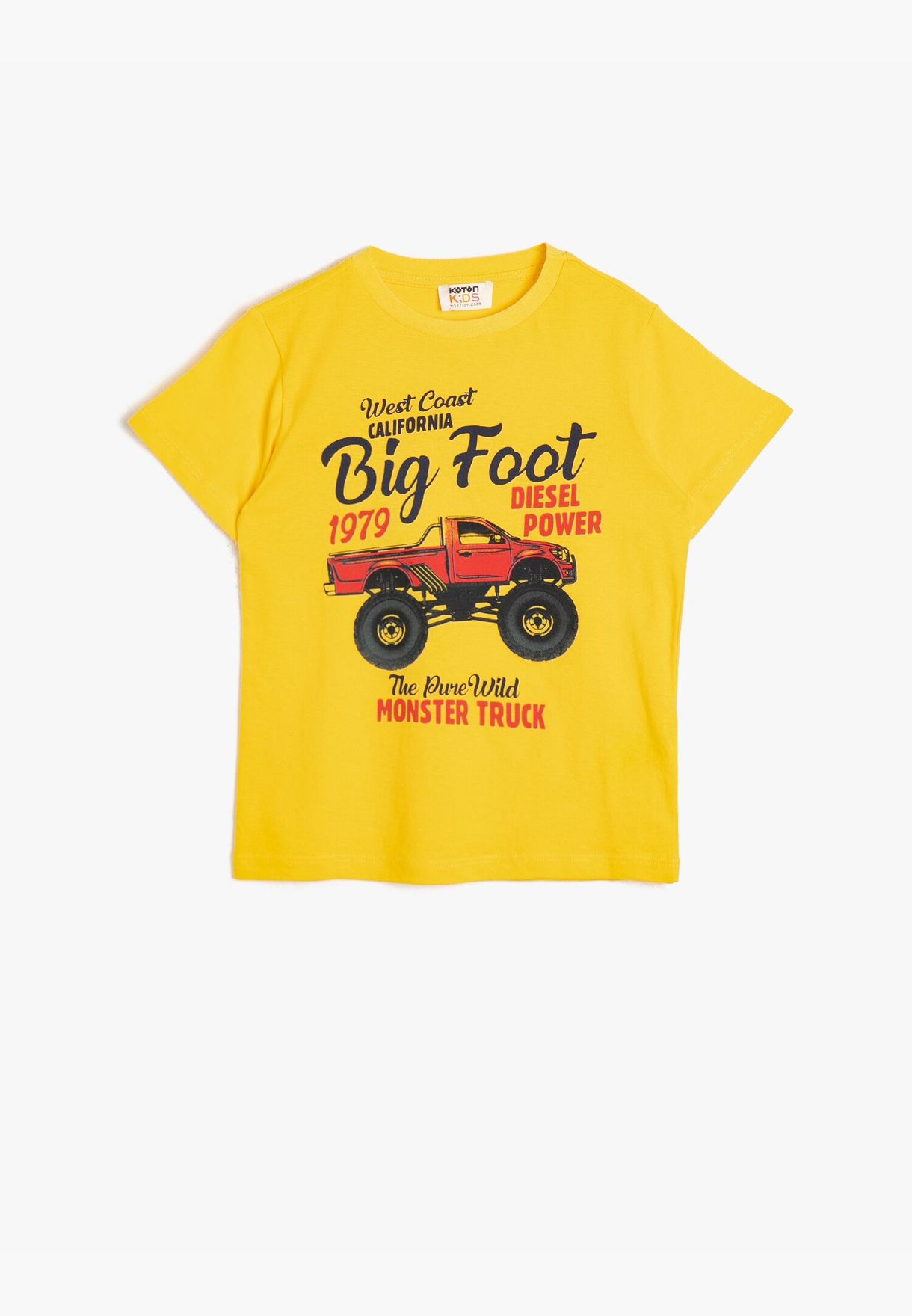 yellow printed t shirt