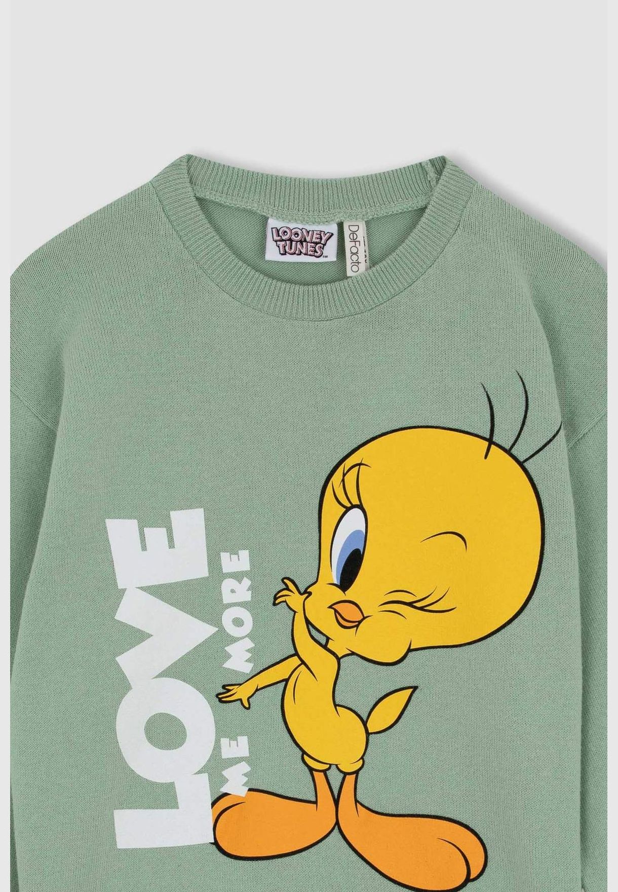 Girl Looney Tunes Licenced Crew Neck Long Sleeve Tricot Pullover