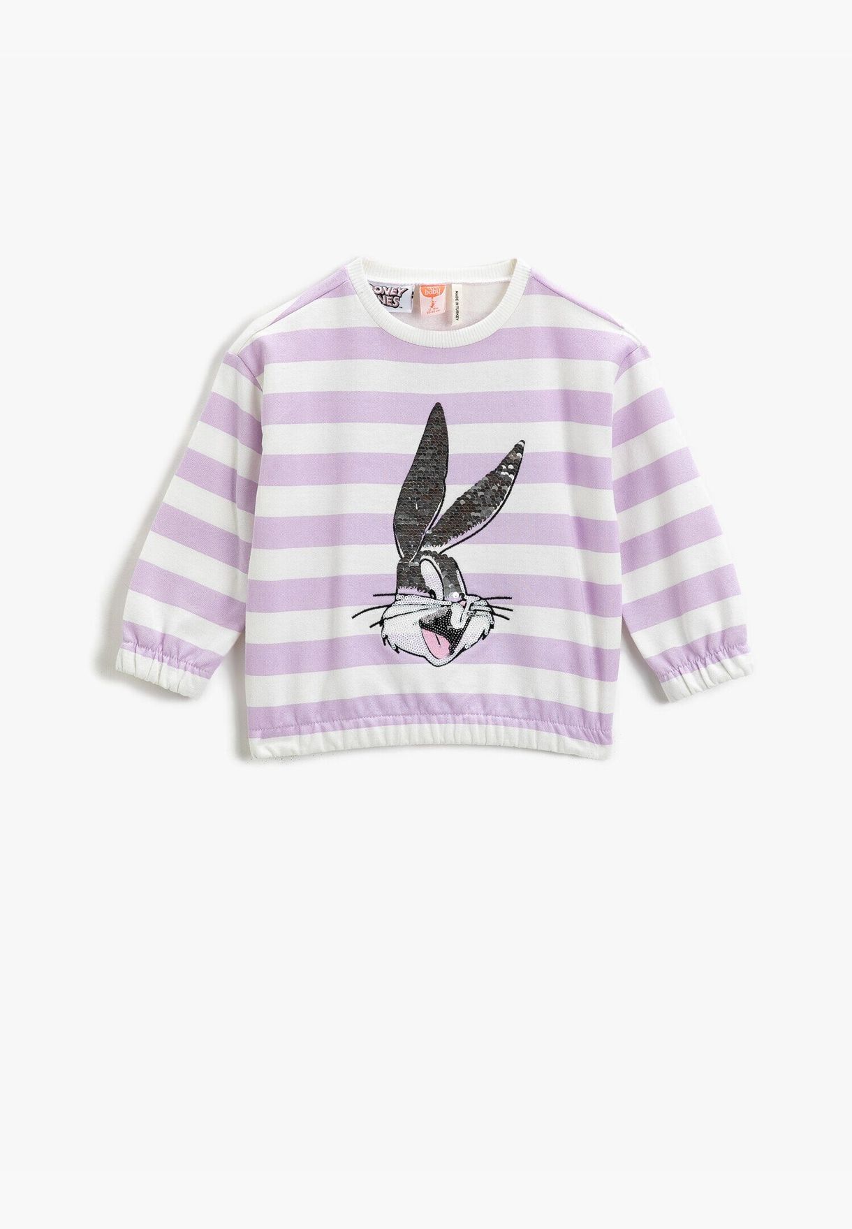 Bugs Bunny Licensed Sequin Detailed Sweatshirt