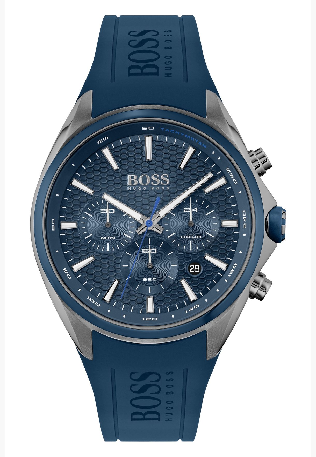 hugo boss watch rubber