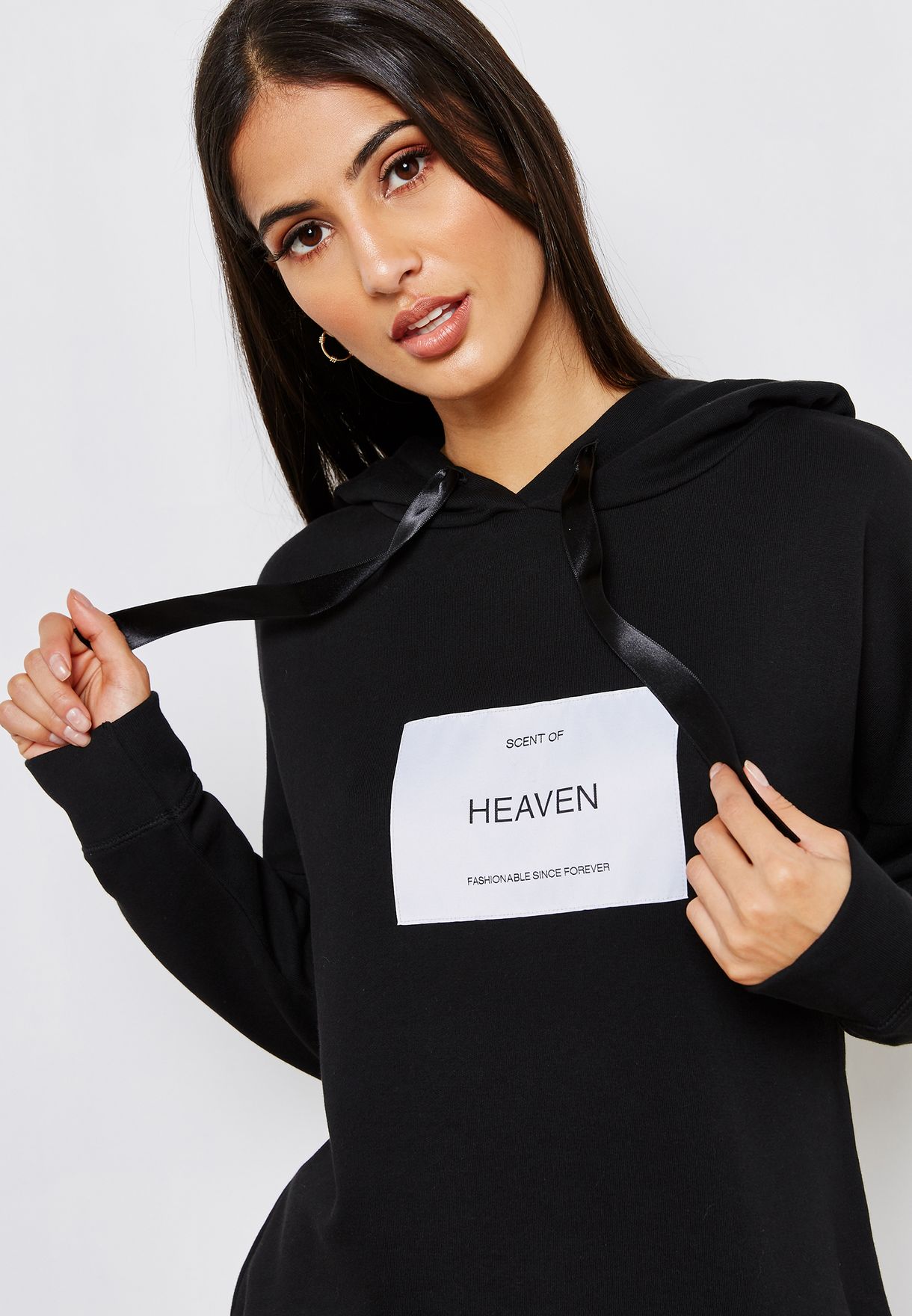 black graphic hoodie women's