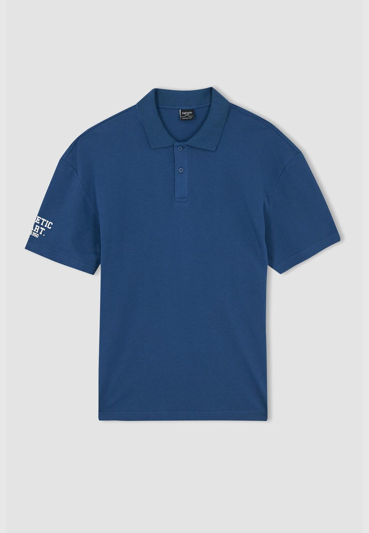 Boxy Fit Shirt Collar Short Sleeve T-Shirt