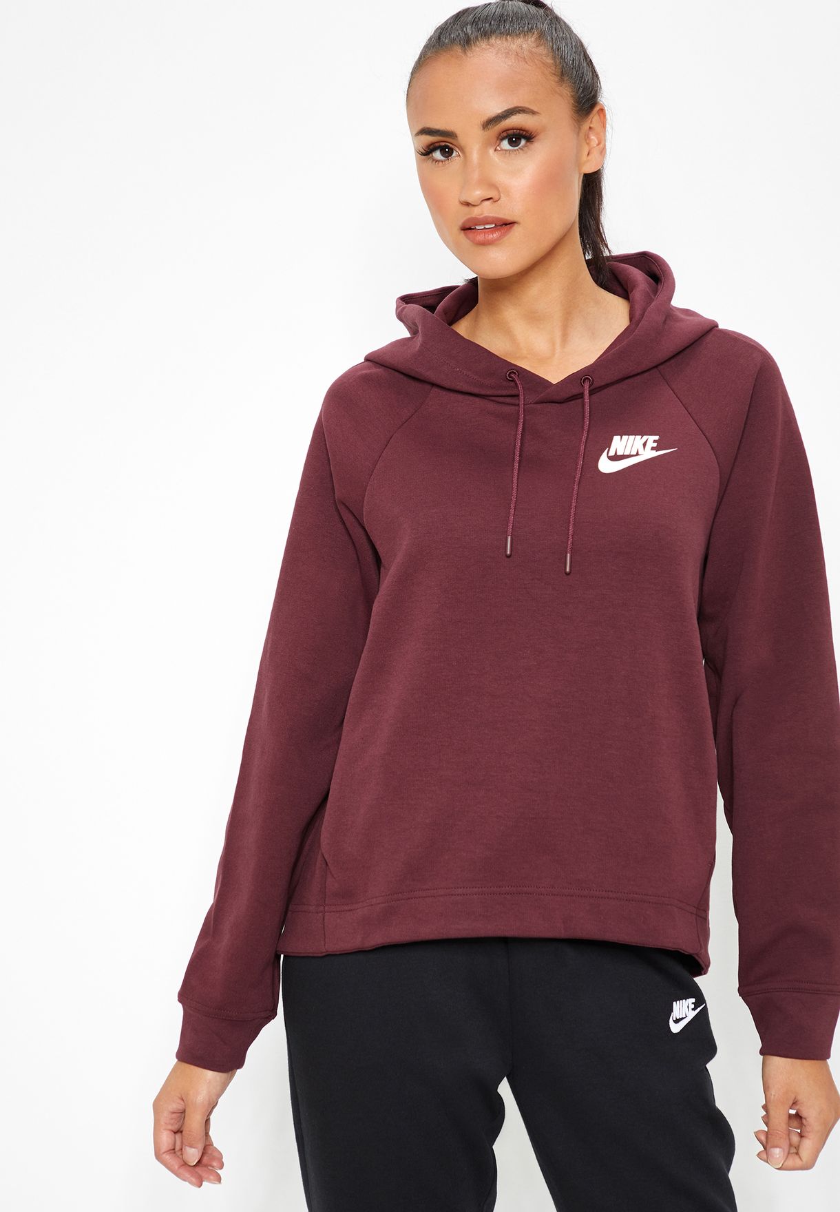 Buy Nike burgundy NSW AV15 Hoodie for 