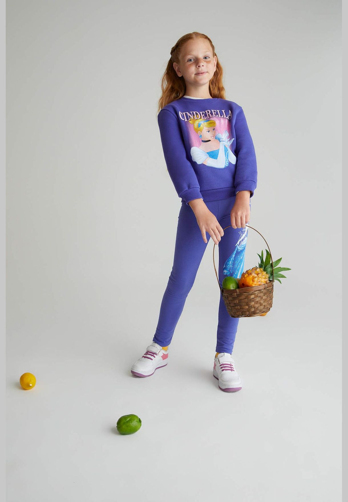 Girl Disney Princess Licenced Regular Fit Long Sleeve Knitted Sweatshirt