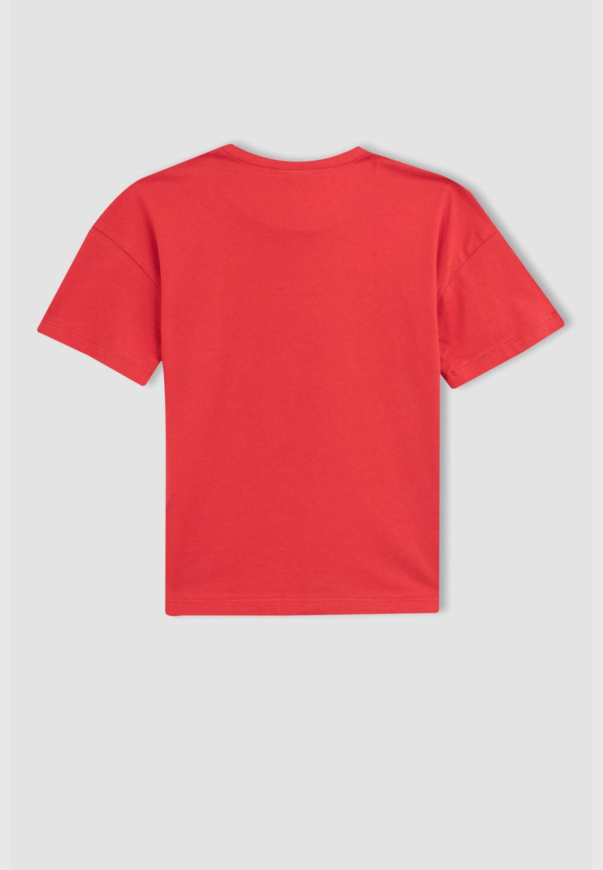 Regular Fit Short Sleeve Minnie Mouse Print T-Shirt