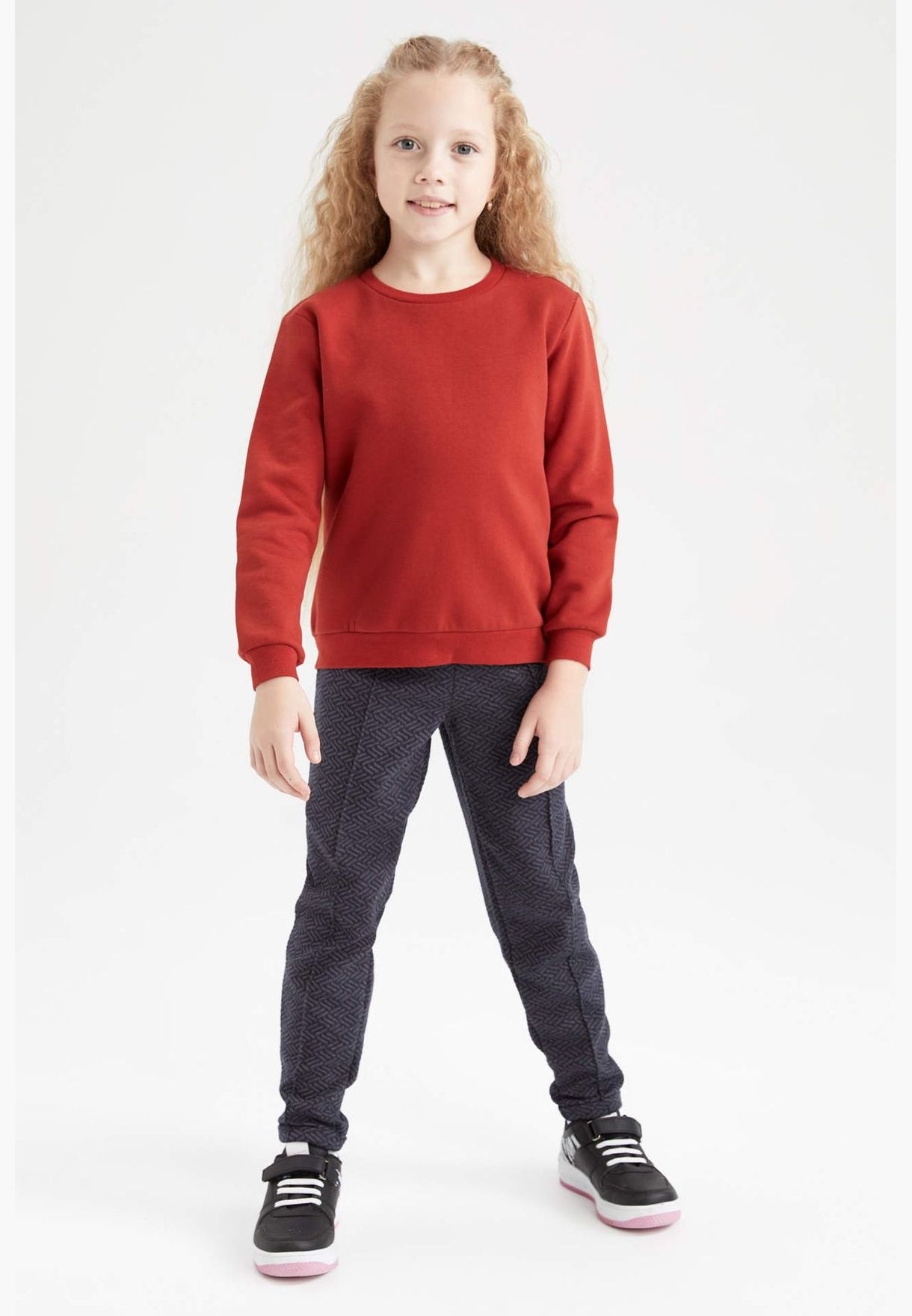 Girl Jogger Fit Knitted Trousers