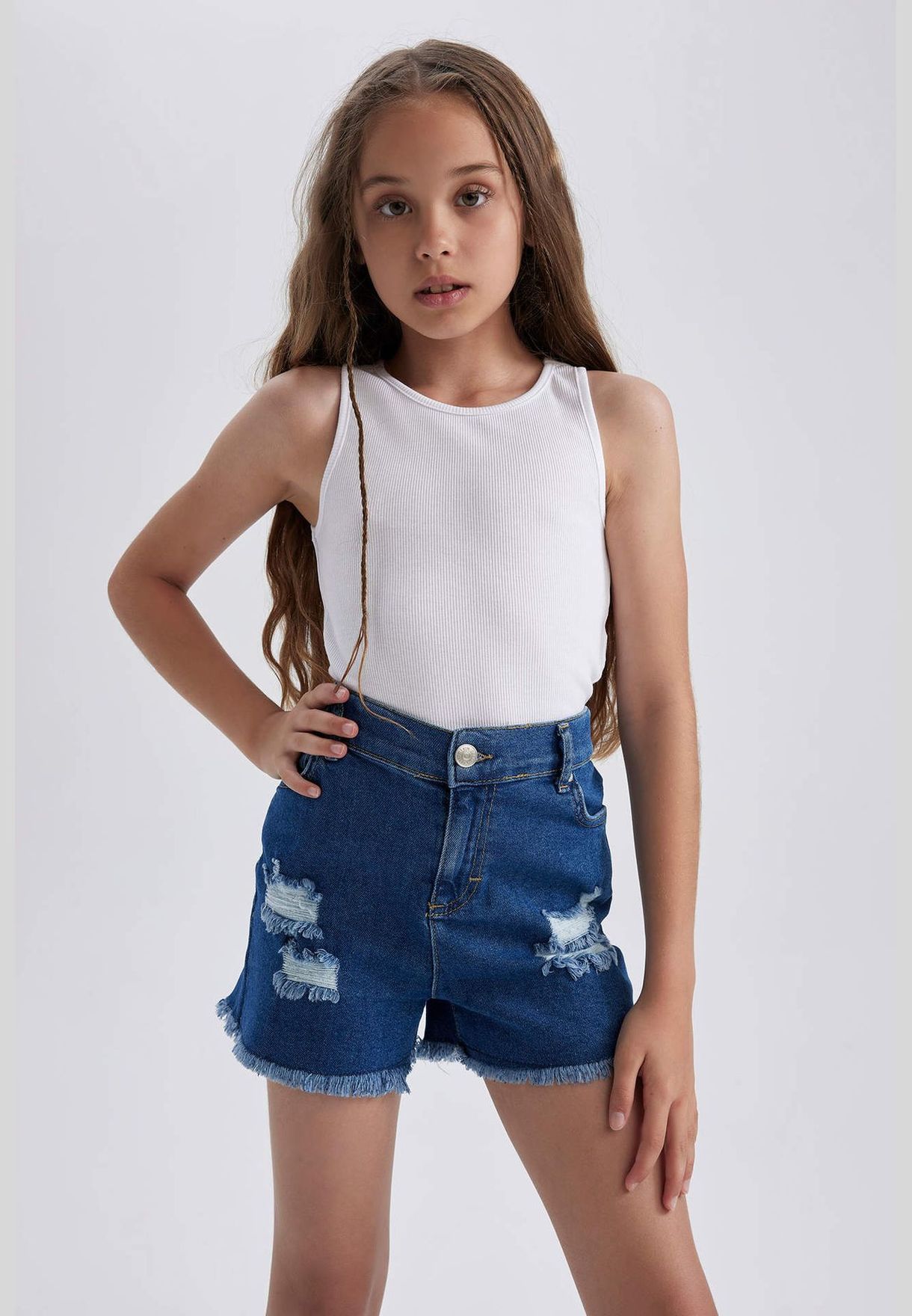 Girl Mom Fit Denim Short