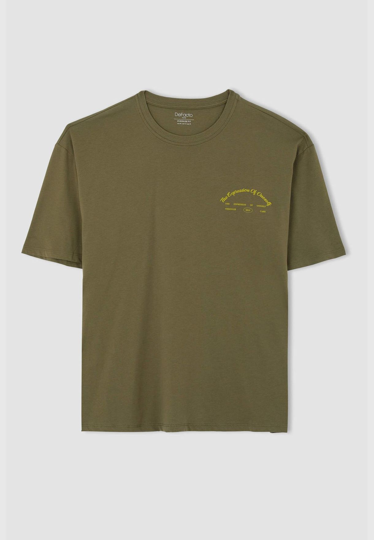 Man Oversize Fit Crew Neck Short Sleeve T-Shirt