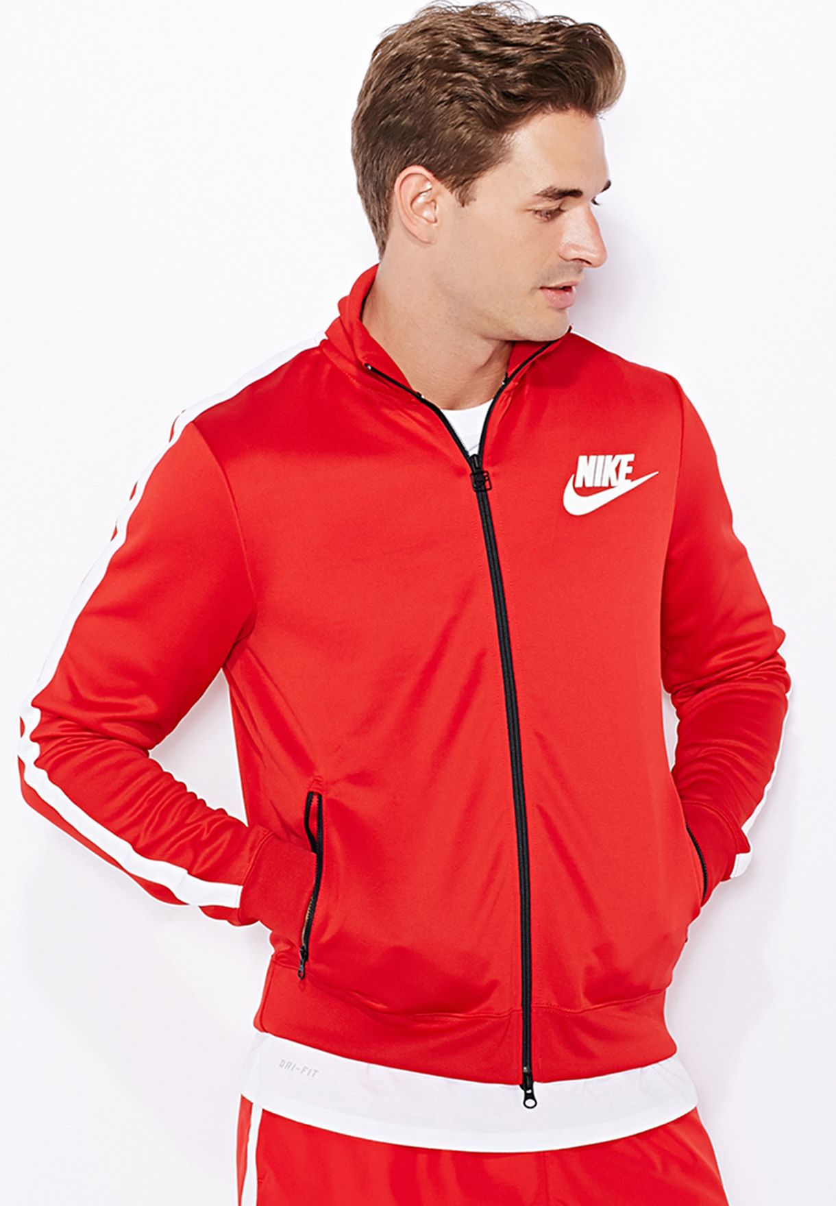 Buy Nike red Tribute Track Jacket for 