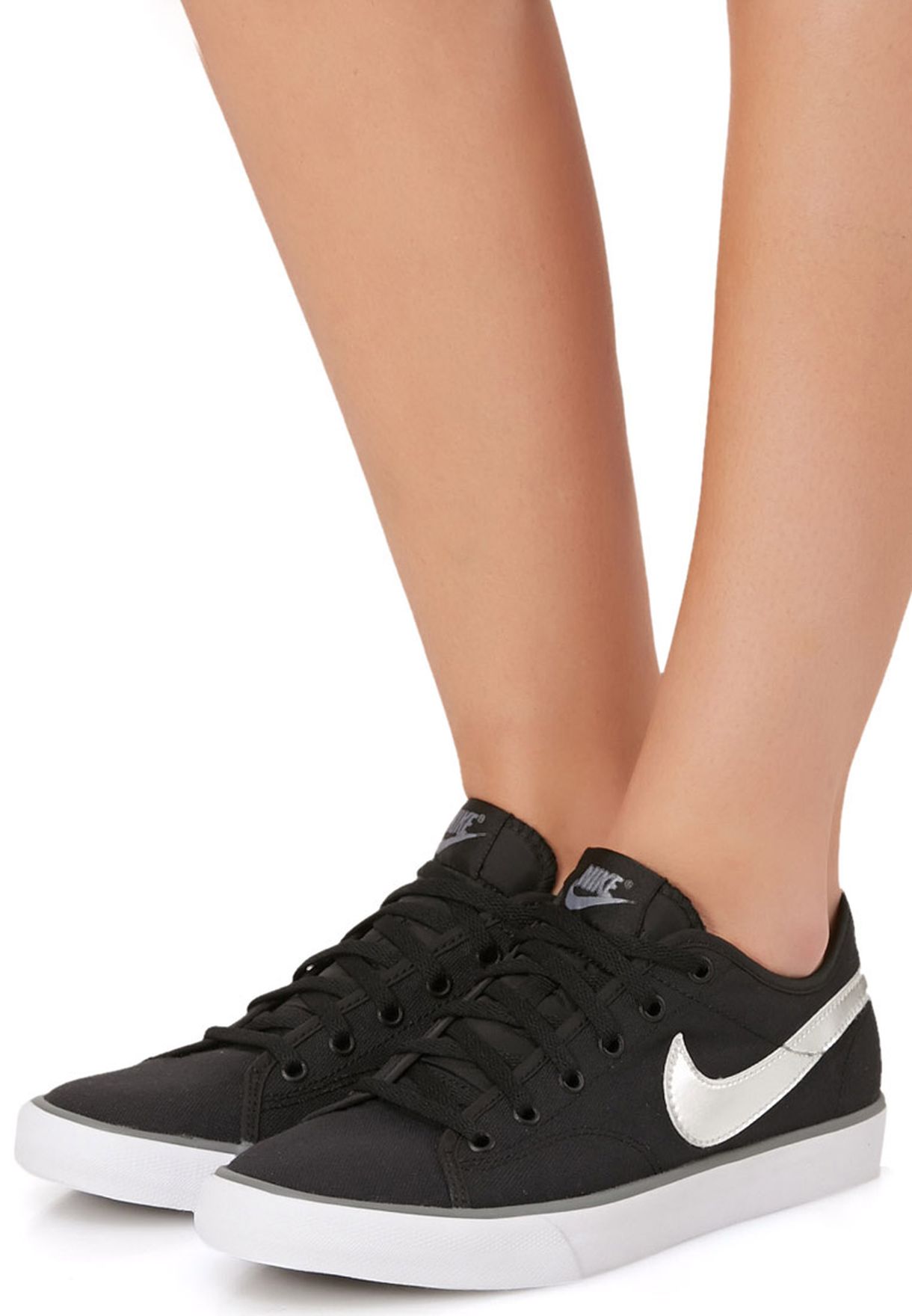 Nike black Primo Court Canvas Sneakers 