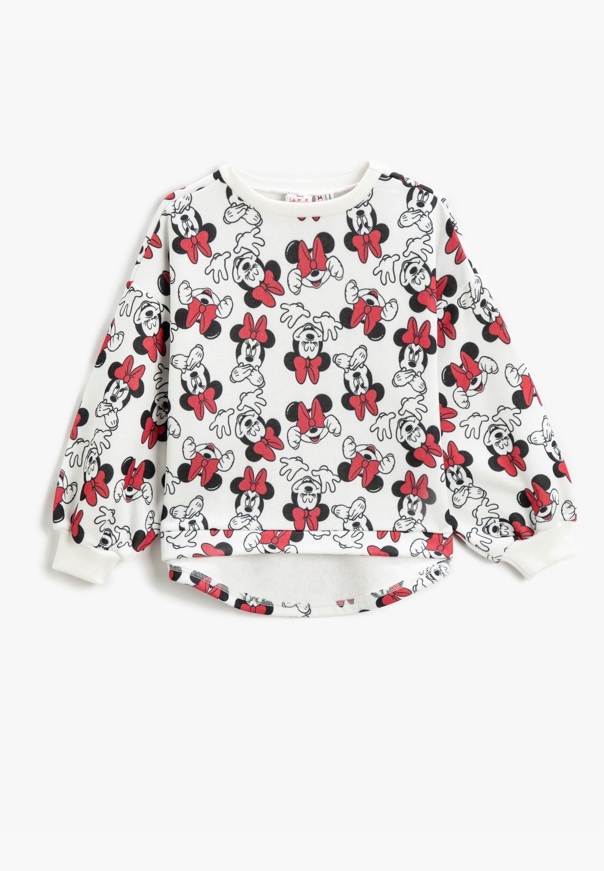 Minnie Mouse Printed Oversize Sweatshirt Licensed