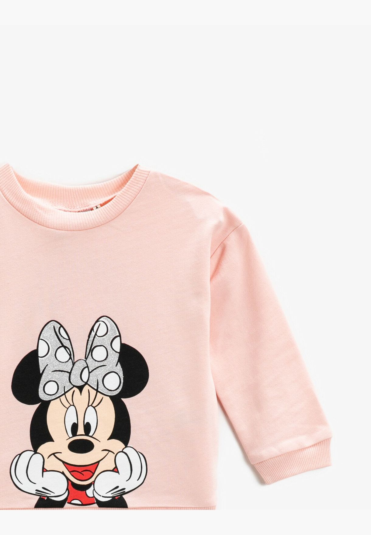Minnie Mouse Printed Sweatshirt Crew Neck Licenced Cotton