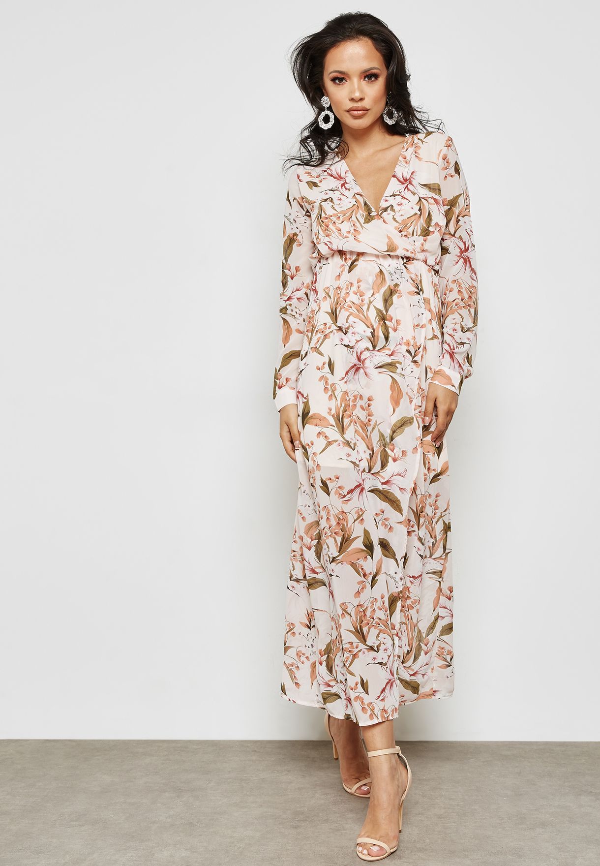 mela london printed maxi dress