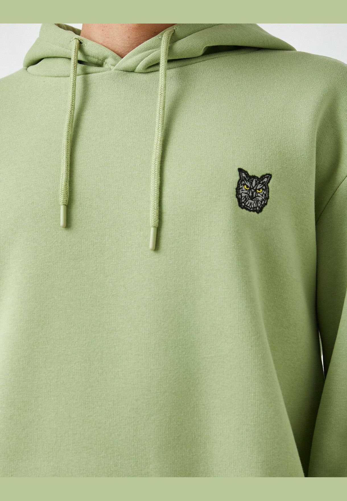 Wolf Embroided Hoodie