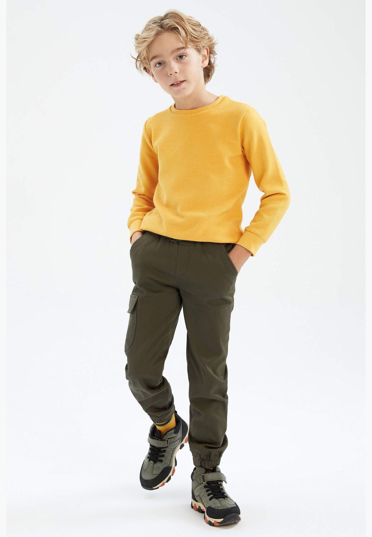 Boy Cargo Jogger Woven Trousers