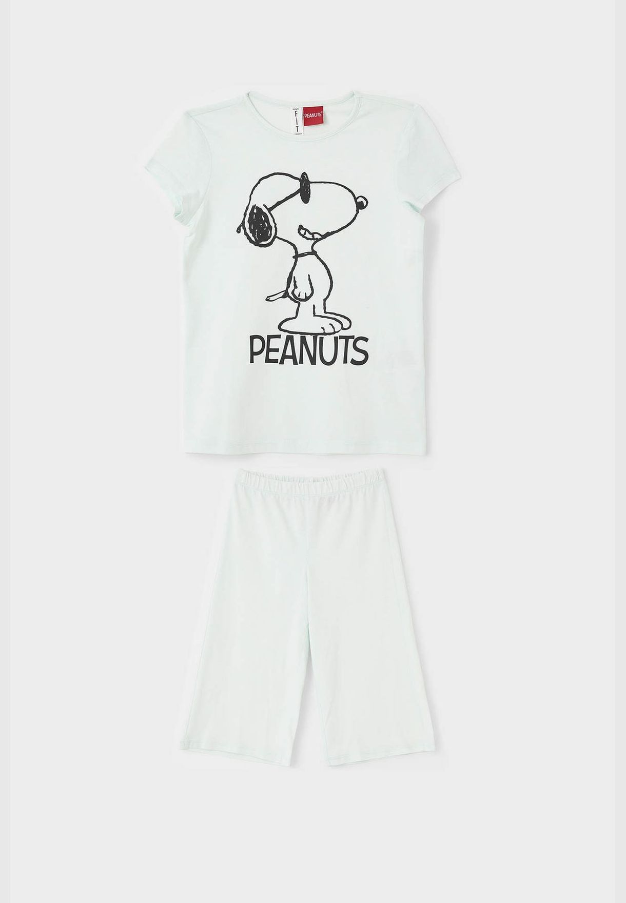 Short Sleeve Snoopy Printed Pyjama Set