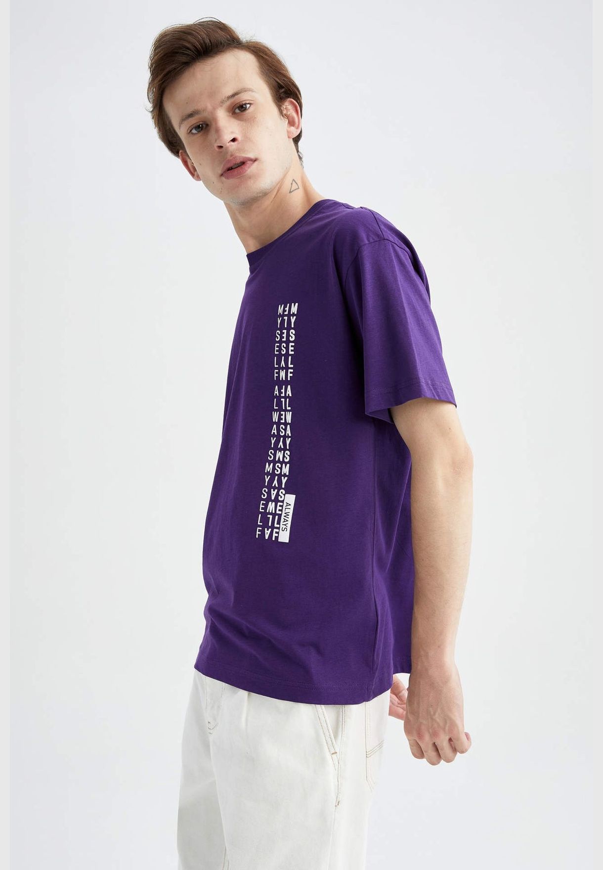 Man Box Fit Crew Neck Short Sleeve T-Shirt