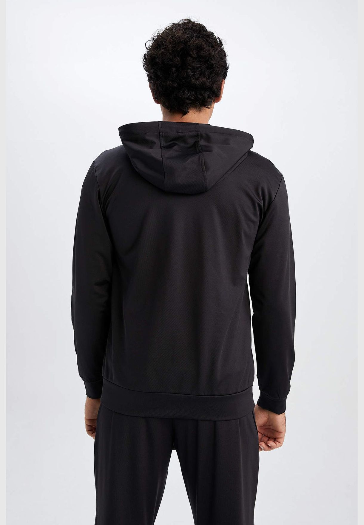 Man Slim Fit Hooded Knitted Cardigan
