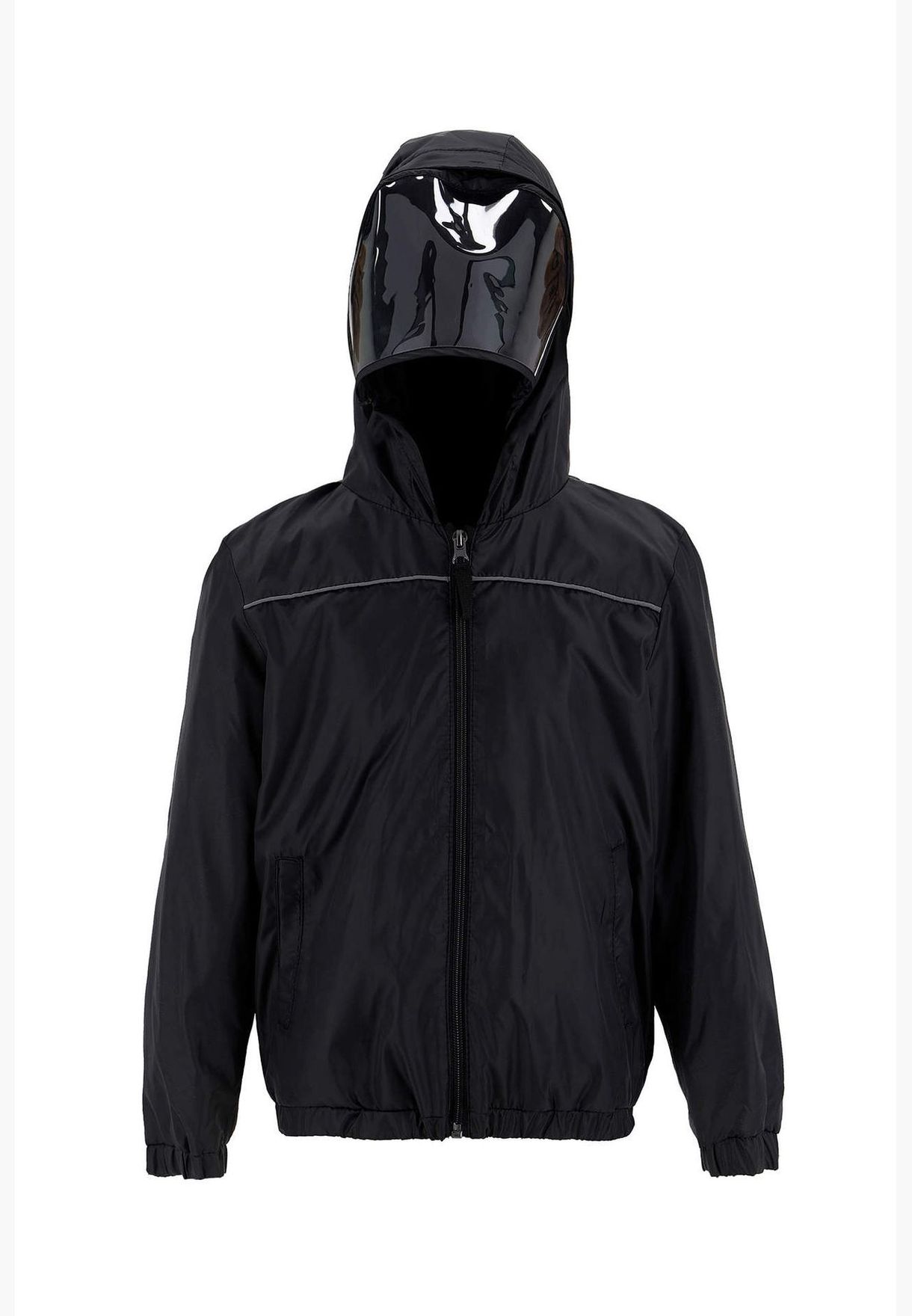 Boy Regular Fit Hooded Raincoat