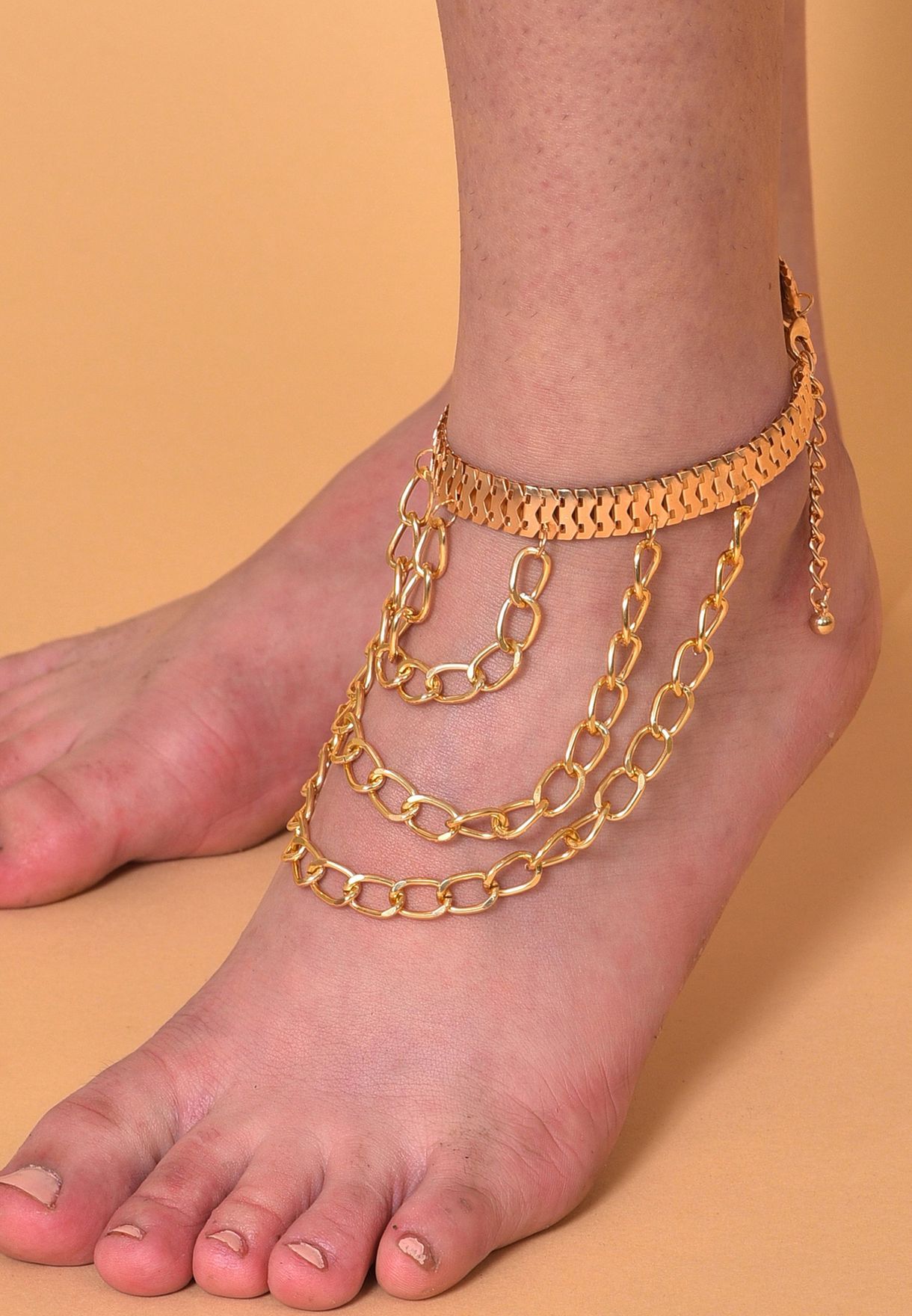 Gold Plated Chain Anklet