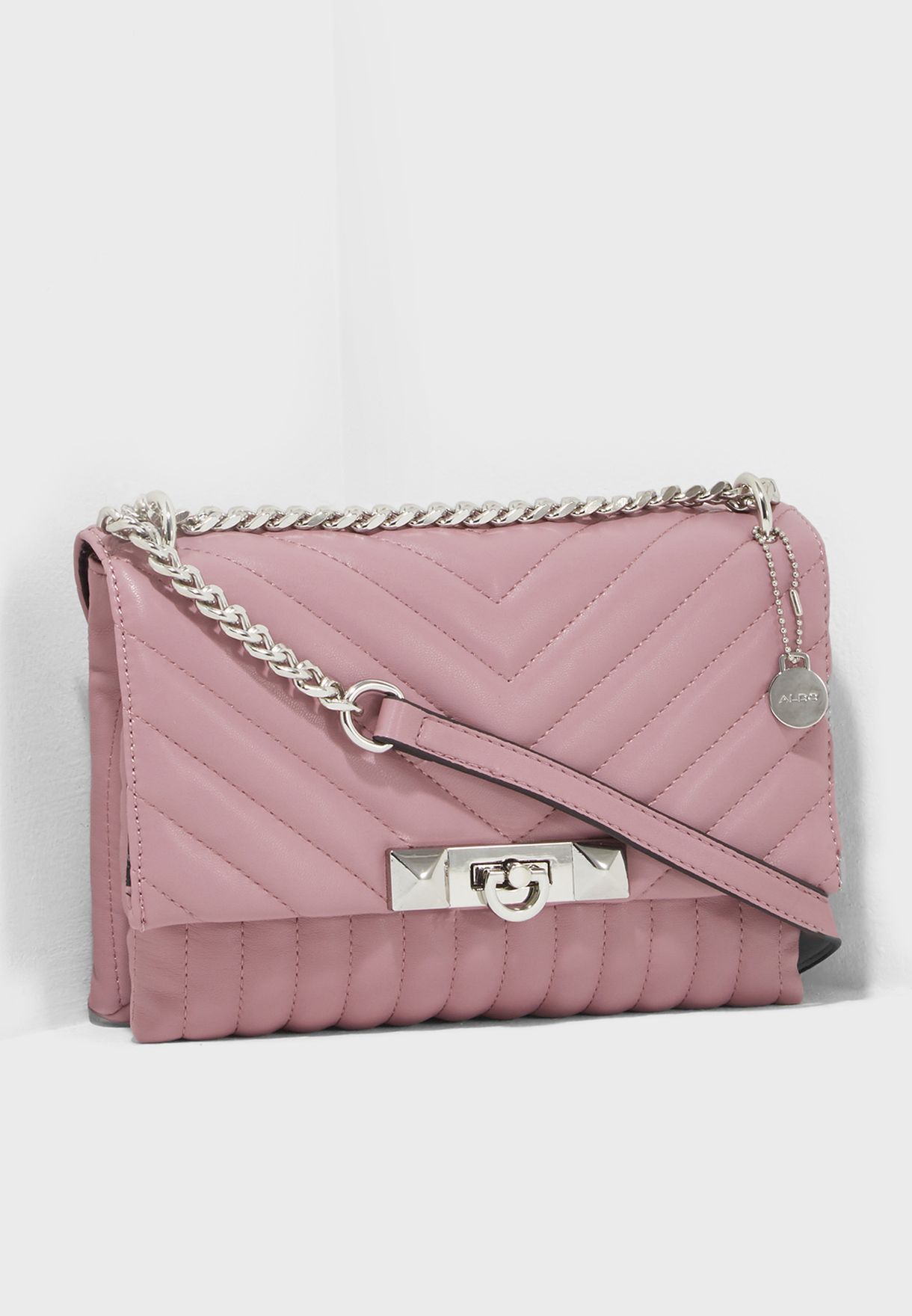 aldo quilted chain handbag